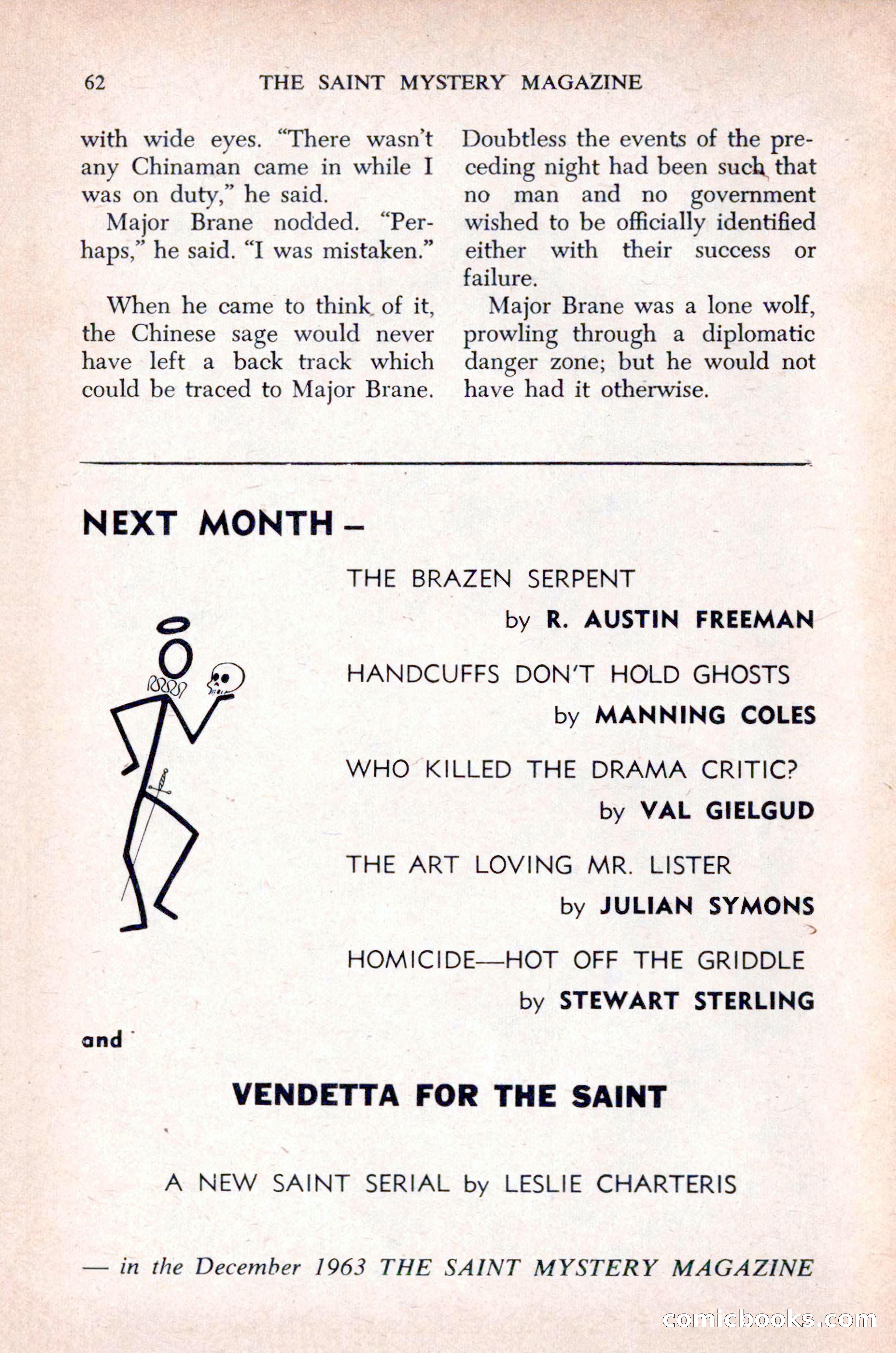 The Saint Mystery Magazine, December 1963 — page 64 of 164