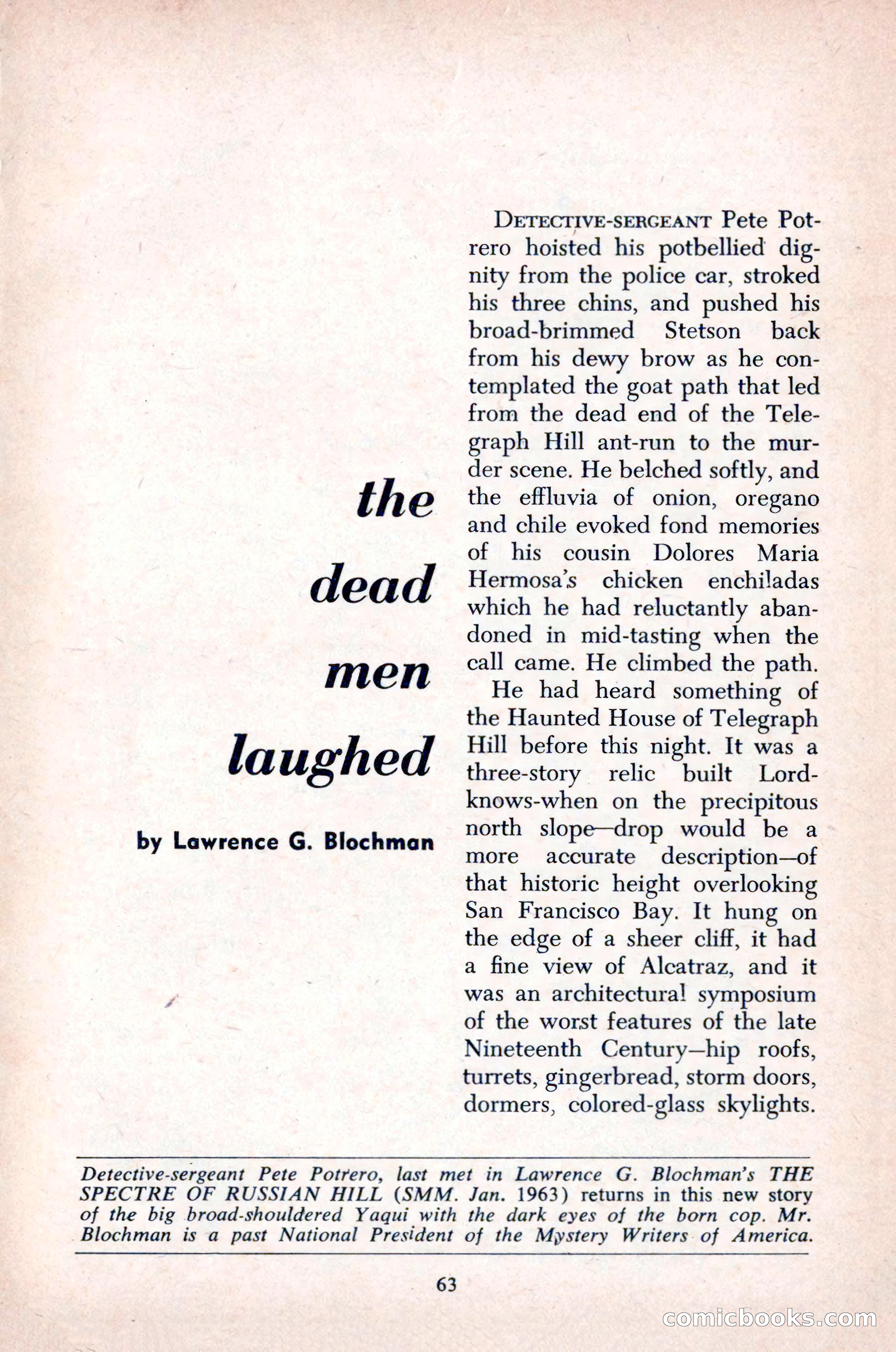 The Saint Mystery Magazine, December 1963 — page 65 of 164