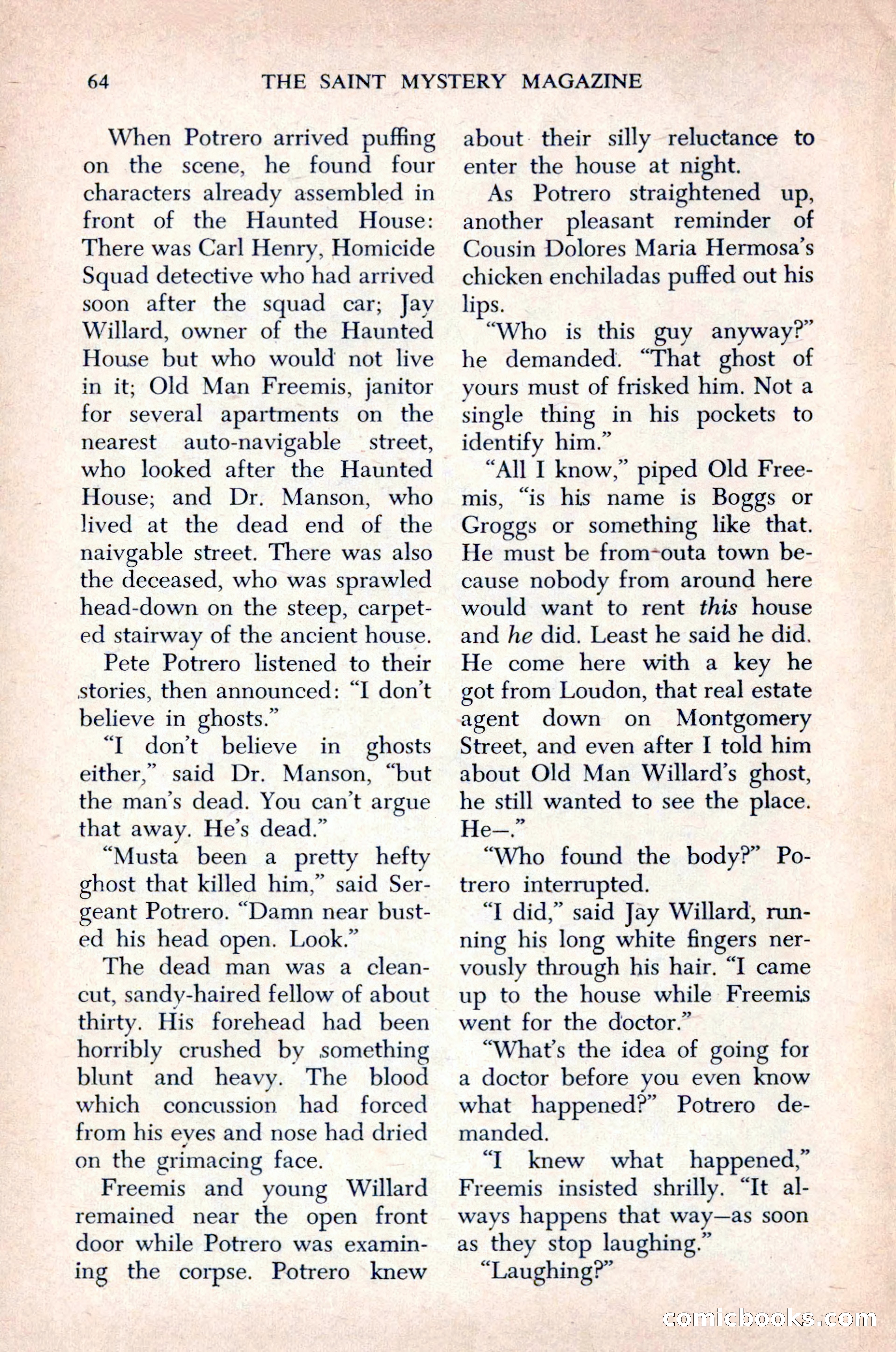 The Saint Mystery Magazine, December 1963 — page 66 of 164