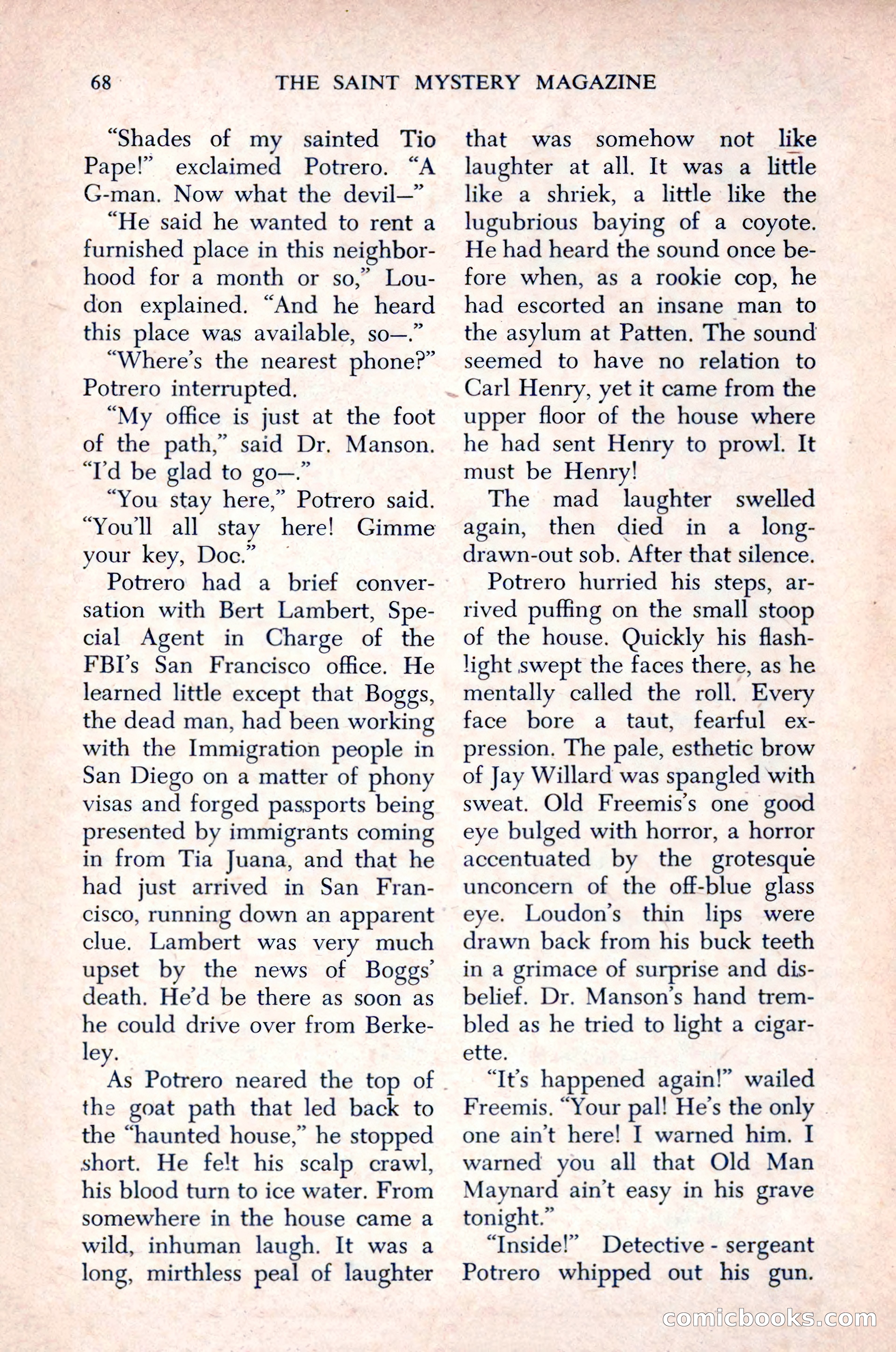 The Saint Mystery Magazine, December 1963 — page 70 of 164