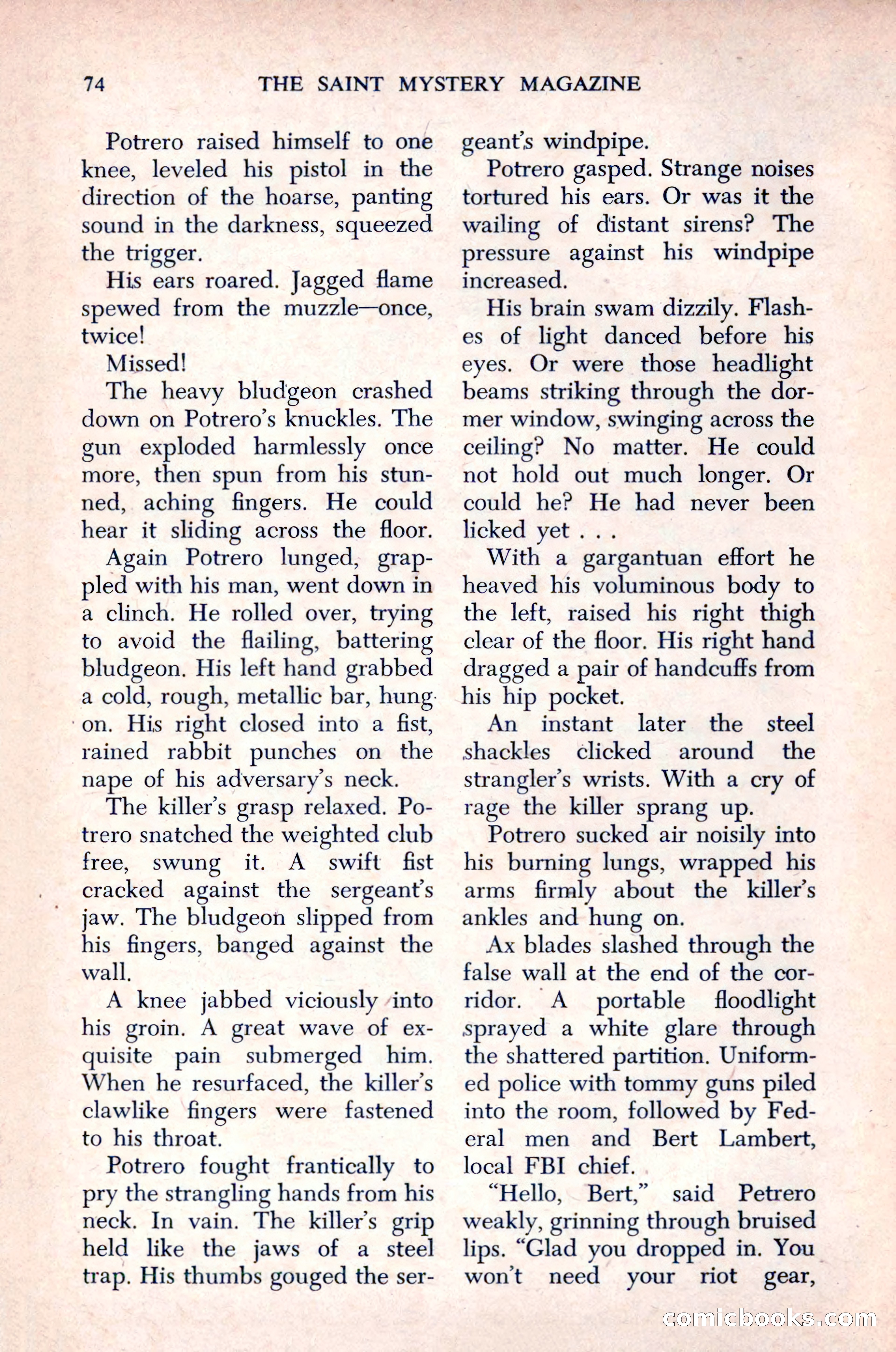 The Saint Mystery Magazine, December 1963 — page 76 of 164