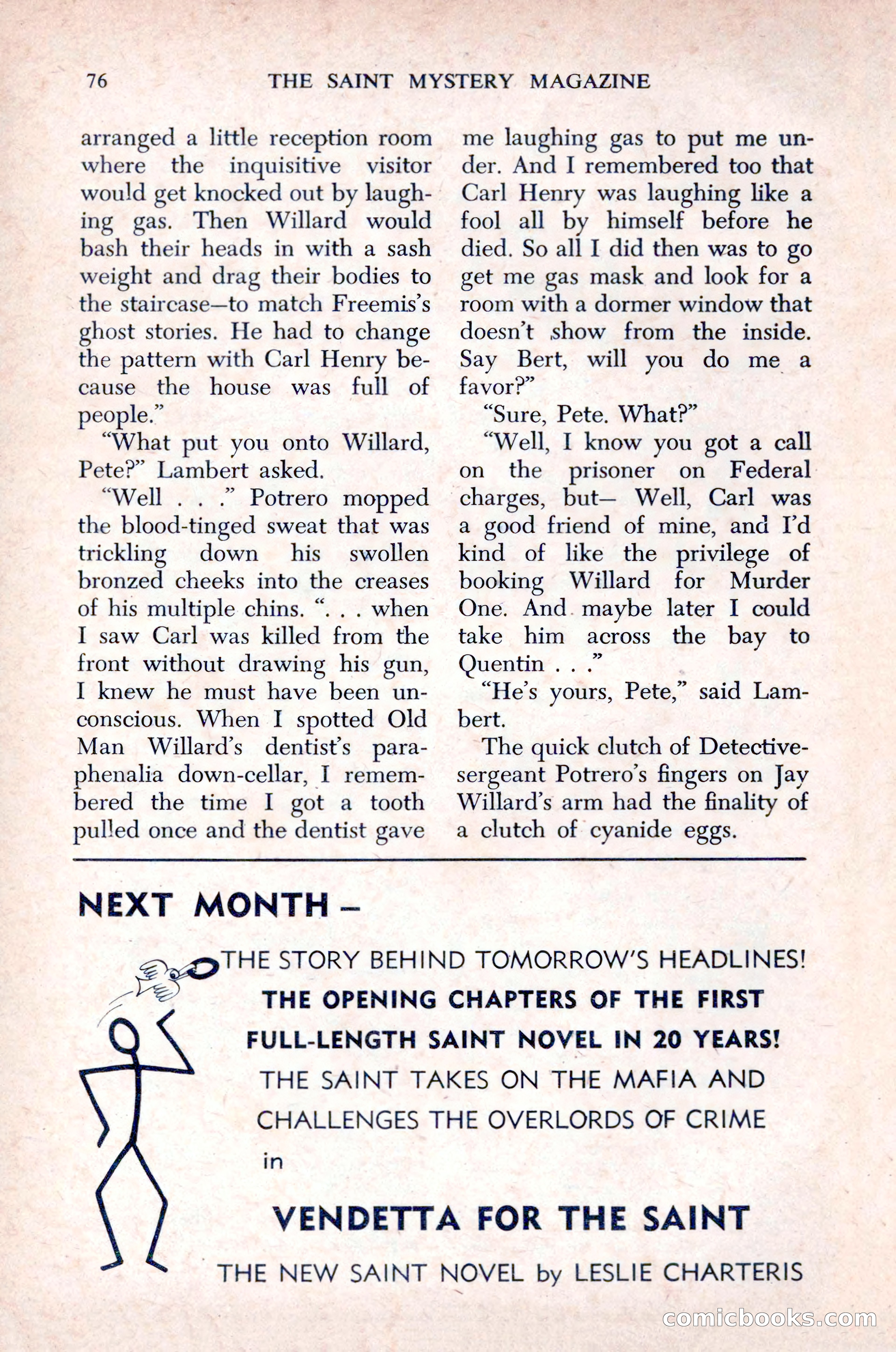 The Saint Mystery Magazine, December 1963 — page 78 of 164