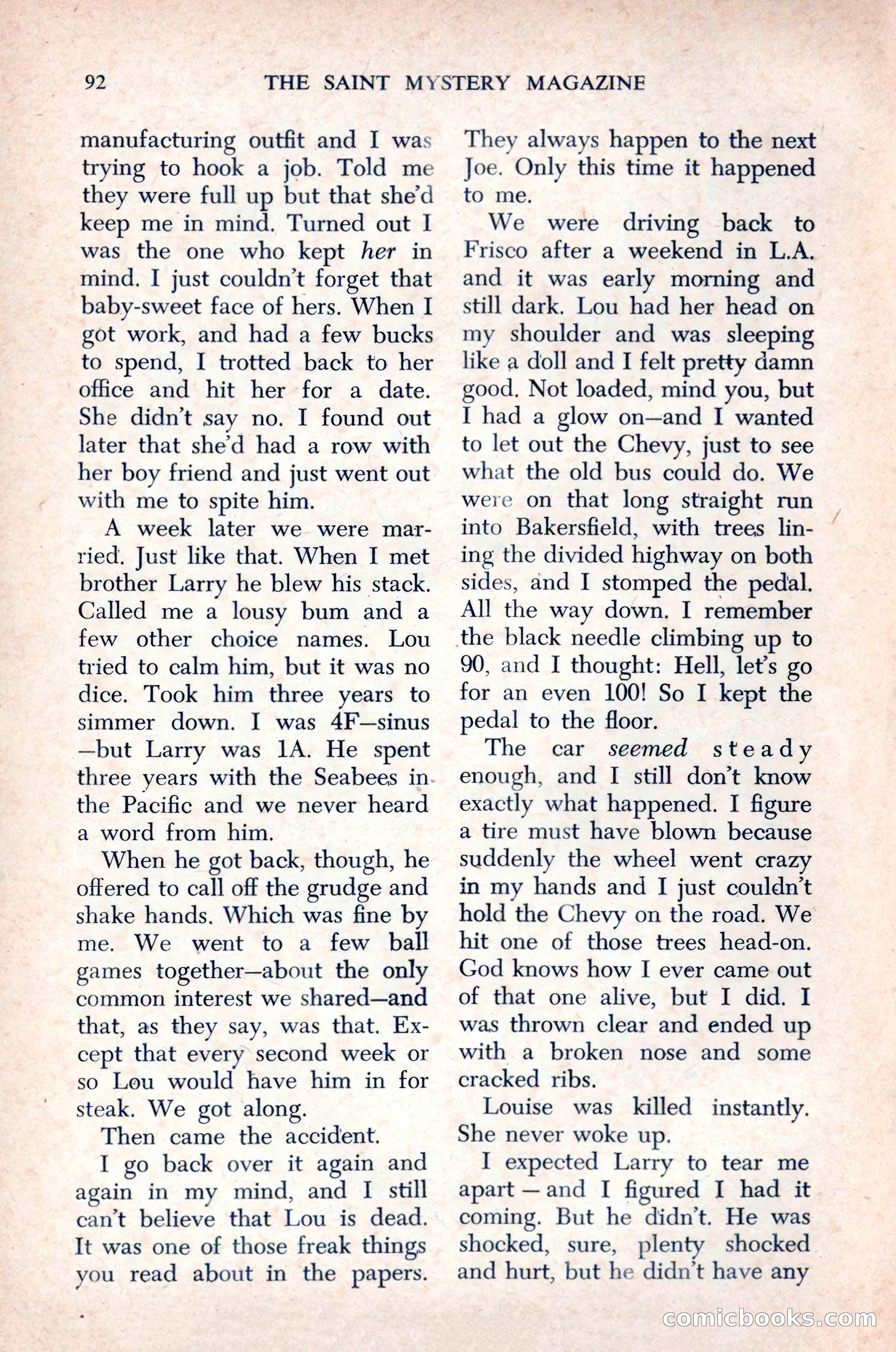 The Saint Mystery Magazine, December 1963 — page 94 of 164