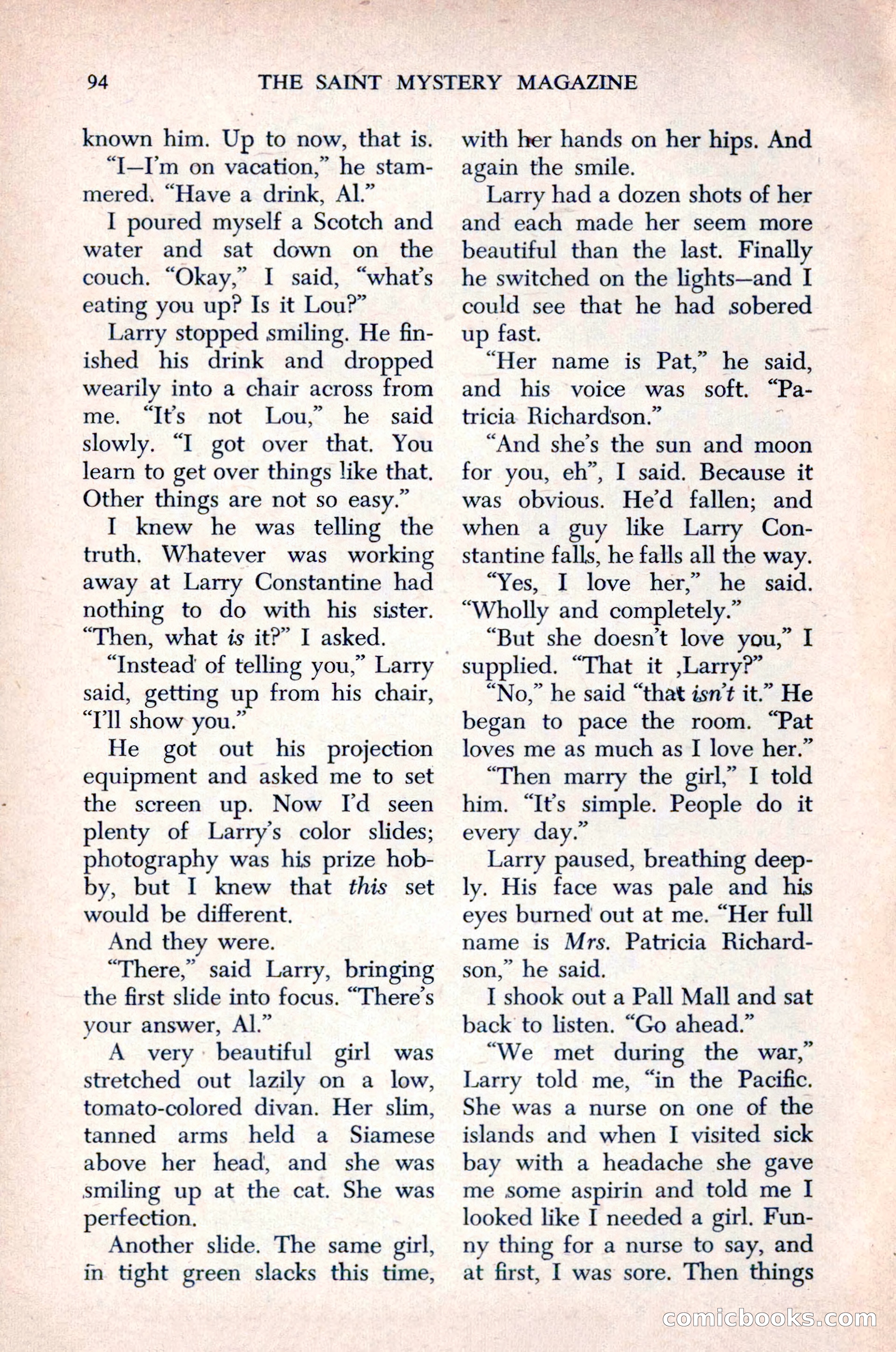 The Saint Mystery Magazine, December 1963 — page 96 of 164