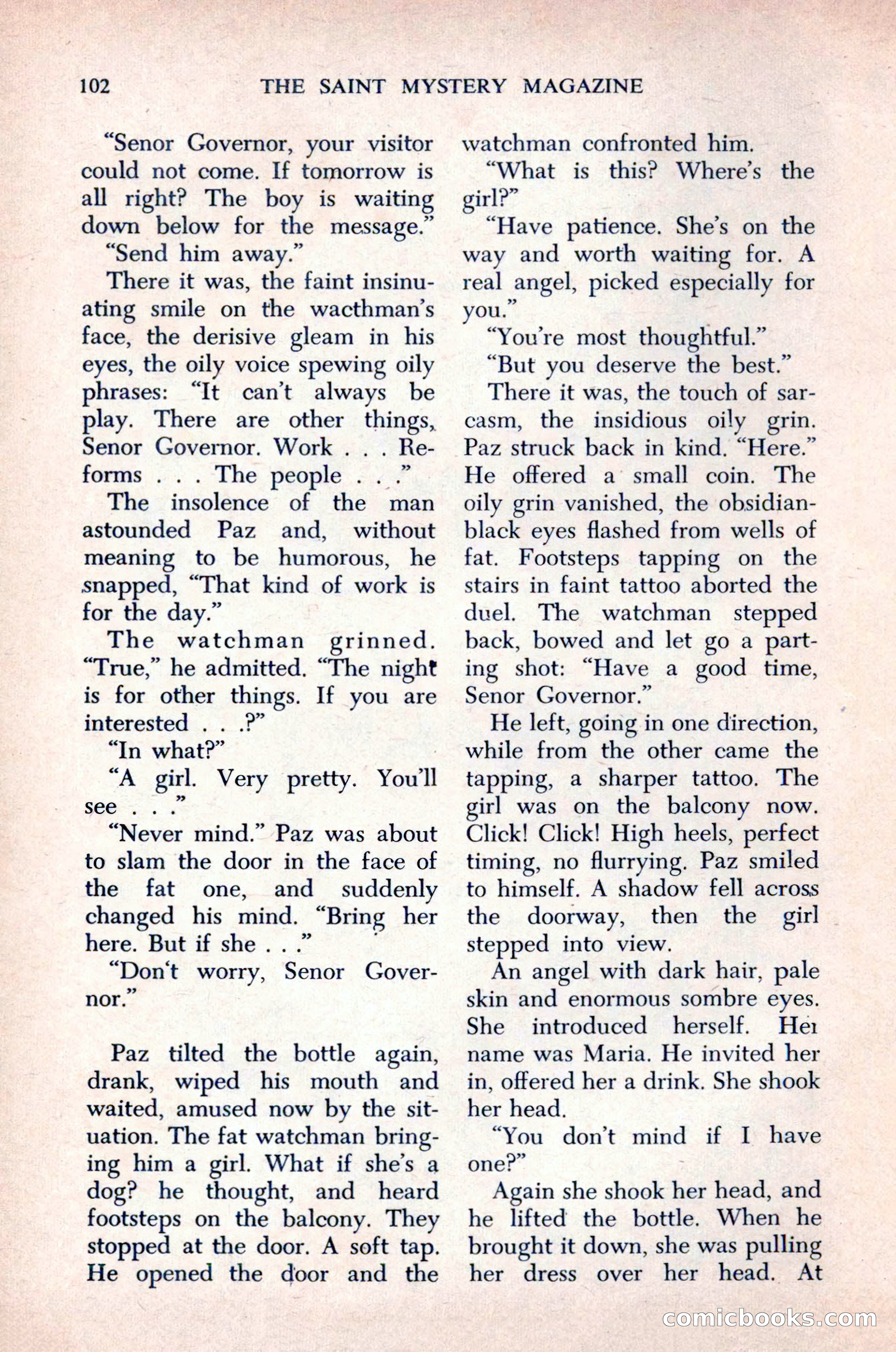 The Saint Mystery Magazine, December 1963 — page 104 of 164