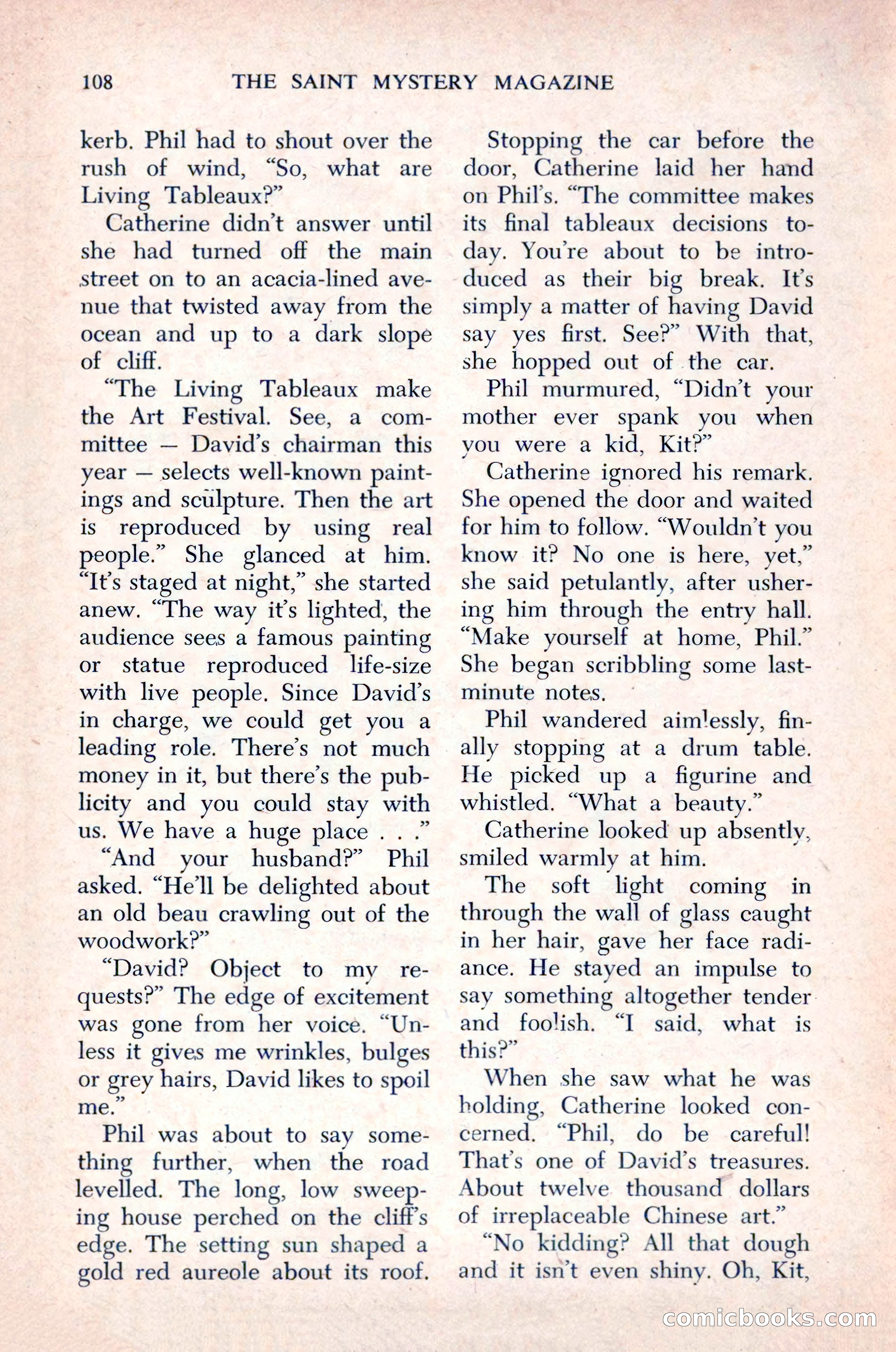 The Saint Mystery Magazine, December 1963 — page 110 of 164