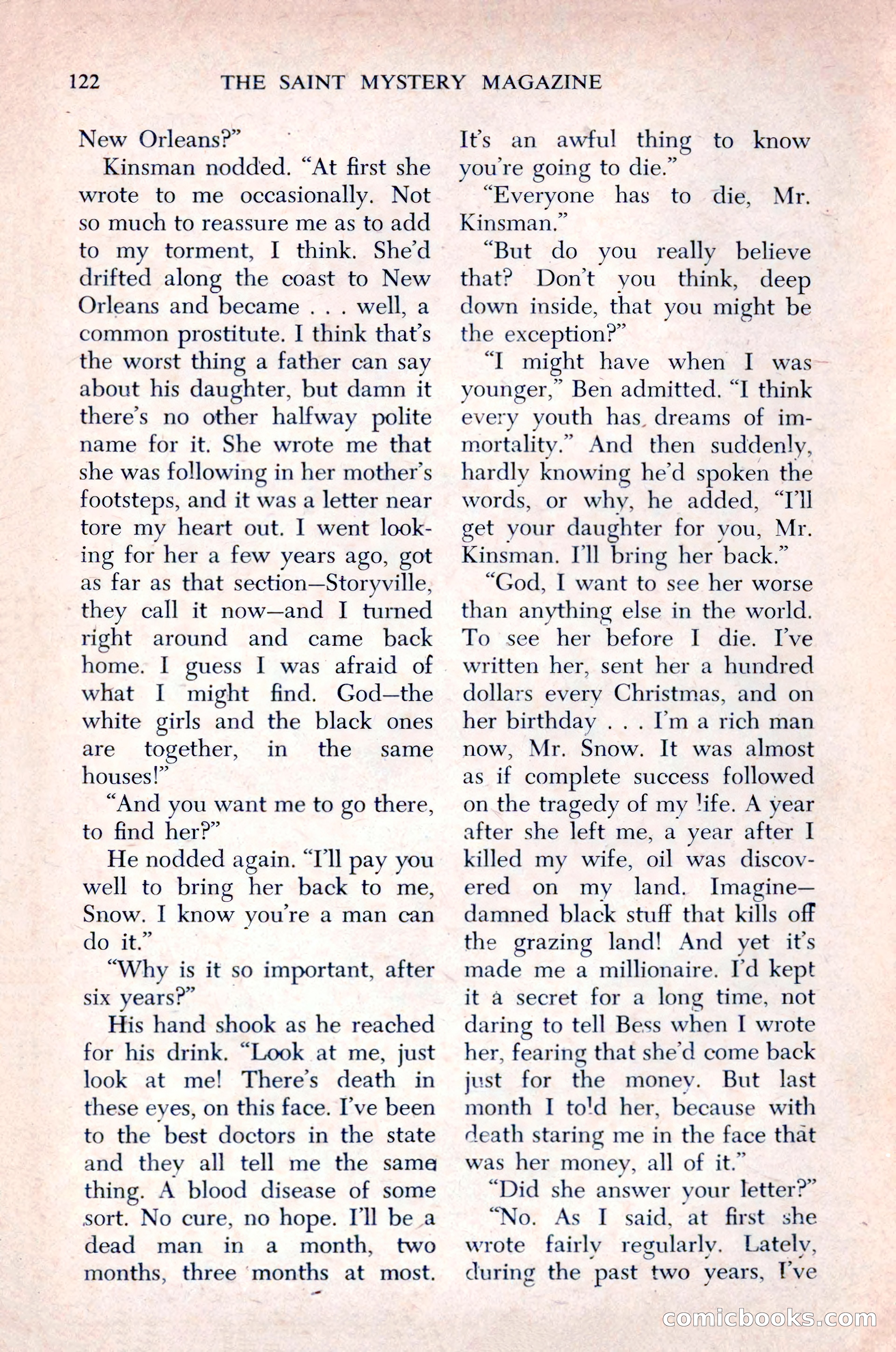 The Saint Mystery Magazine, December 1963 — page 124 of 164