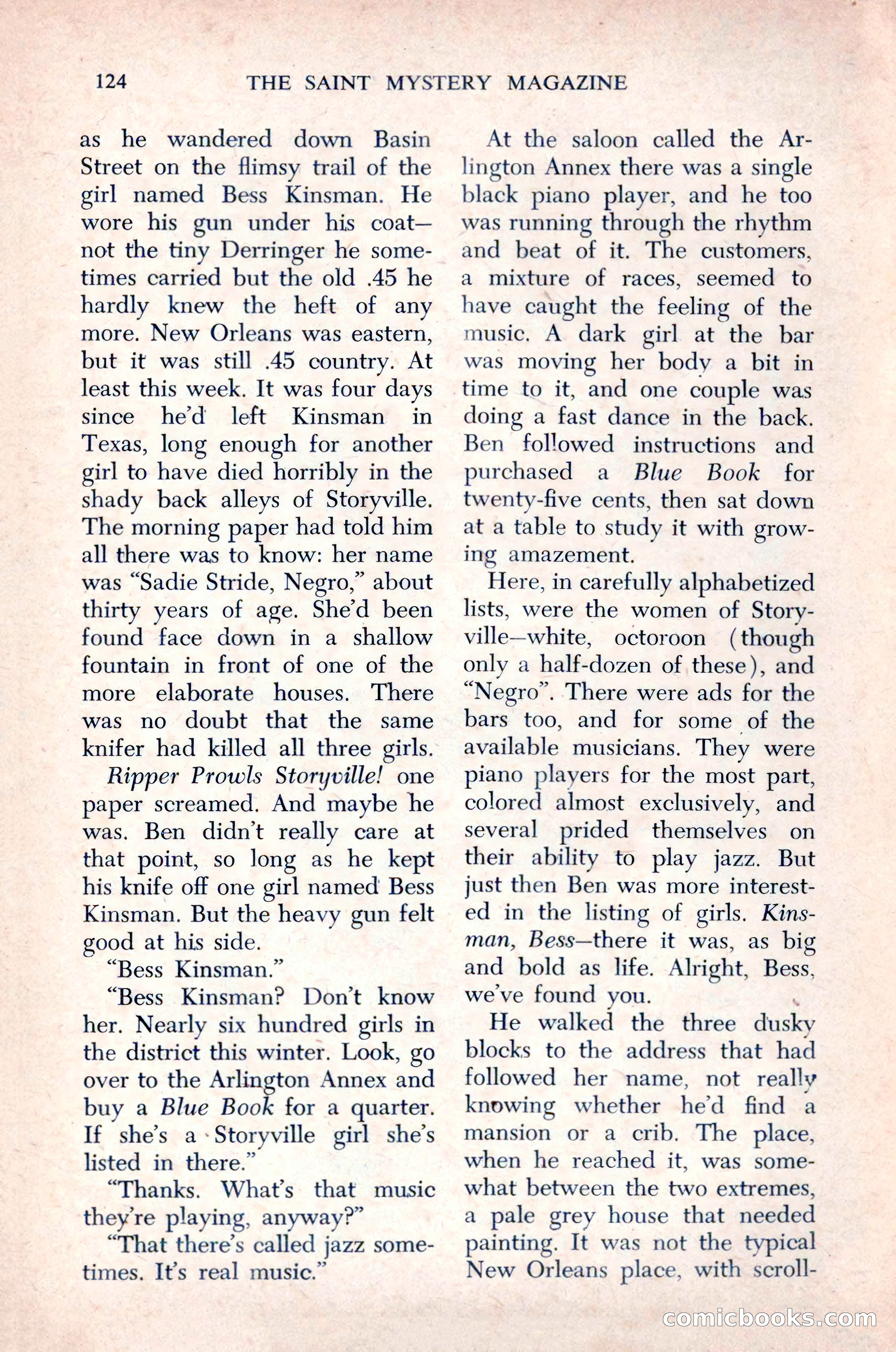 The Saint Mystery Magazine, December 1963 — page 126 of 164