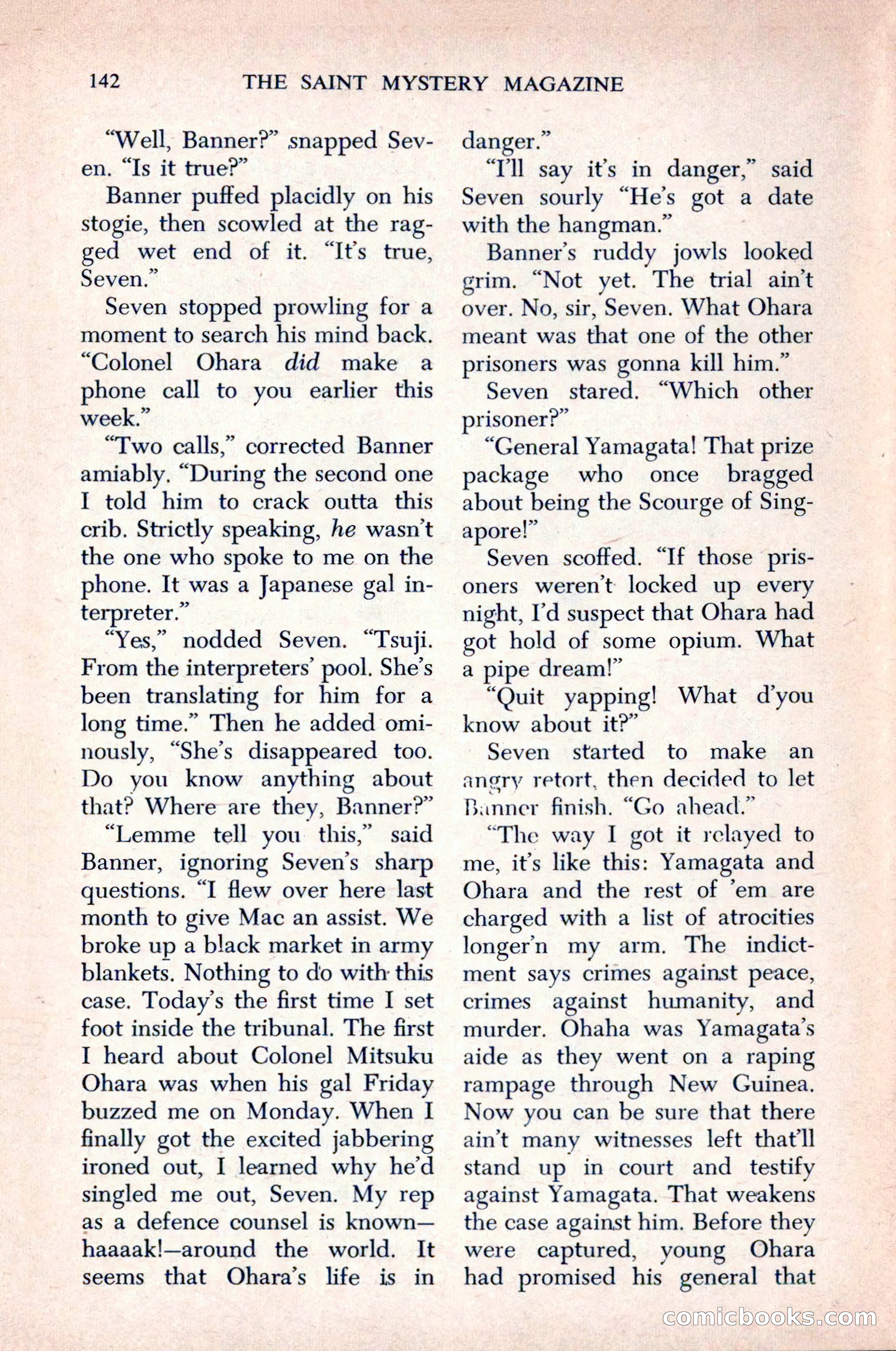 The Saint Mystery Magazine, December 1963 — page 144 of 164