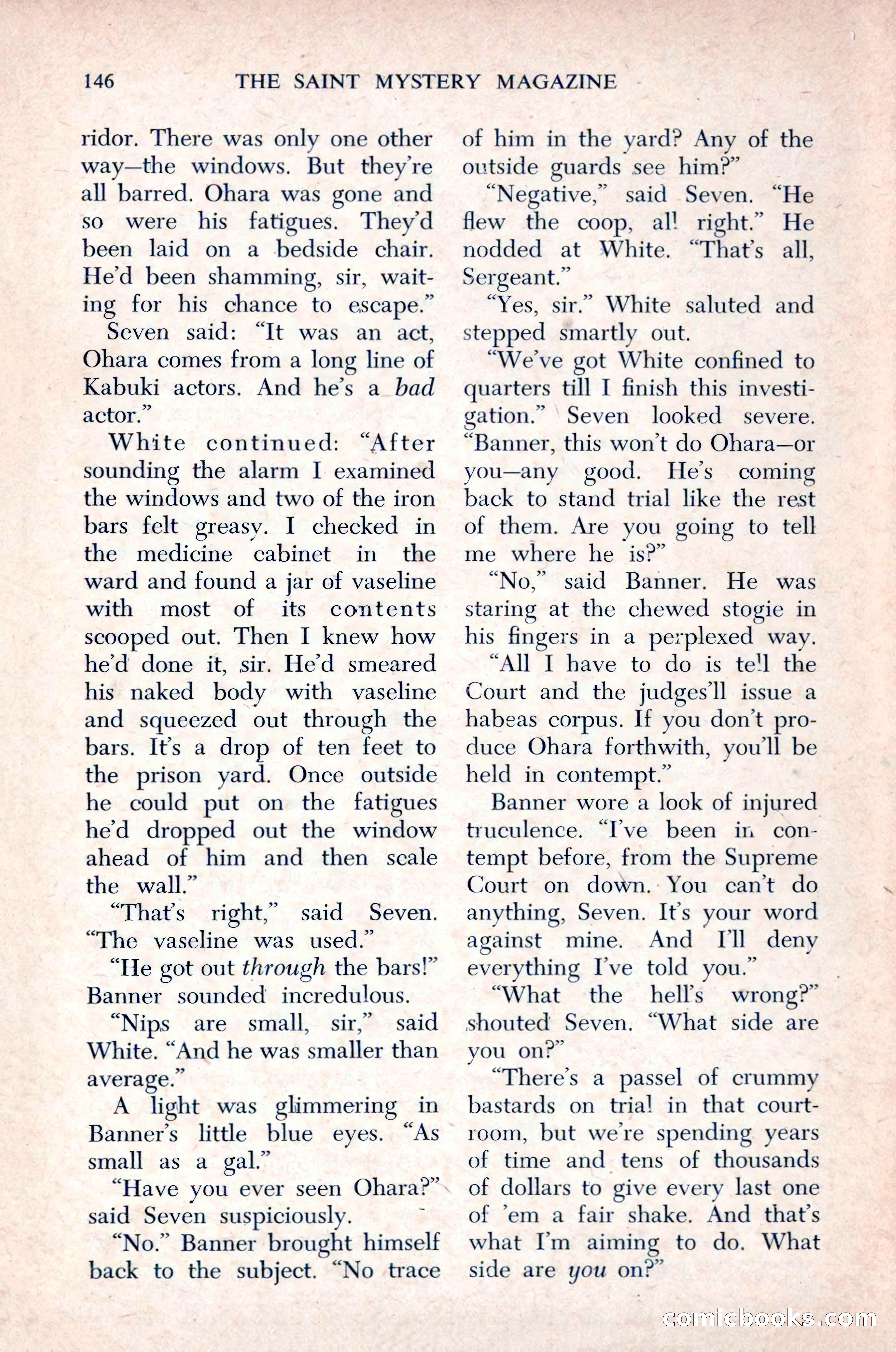 The Saint Mystery Magazine, December 1963 — page 148 of 164