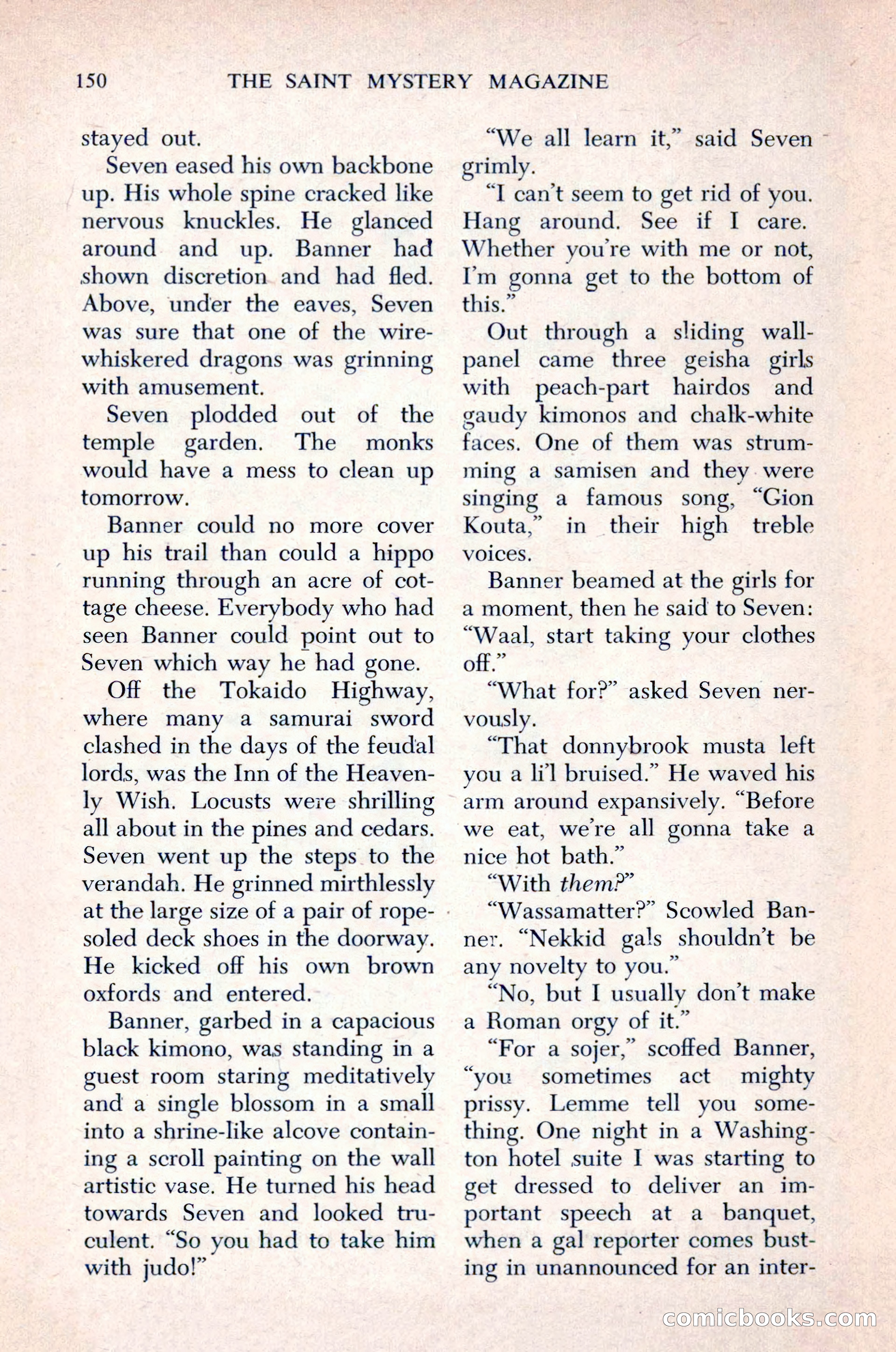 The Saint Mystery Magazine, December 1963 — page 152 of 164