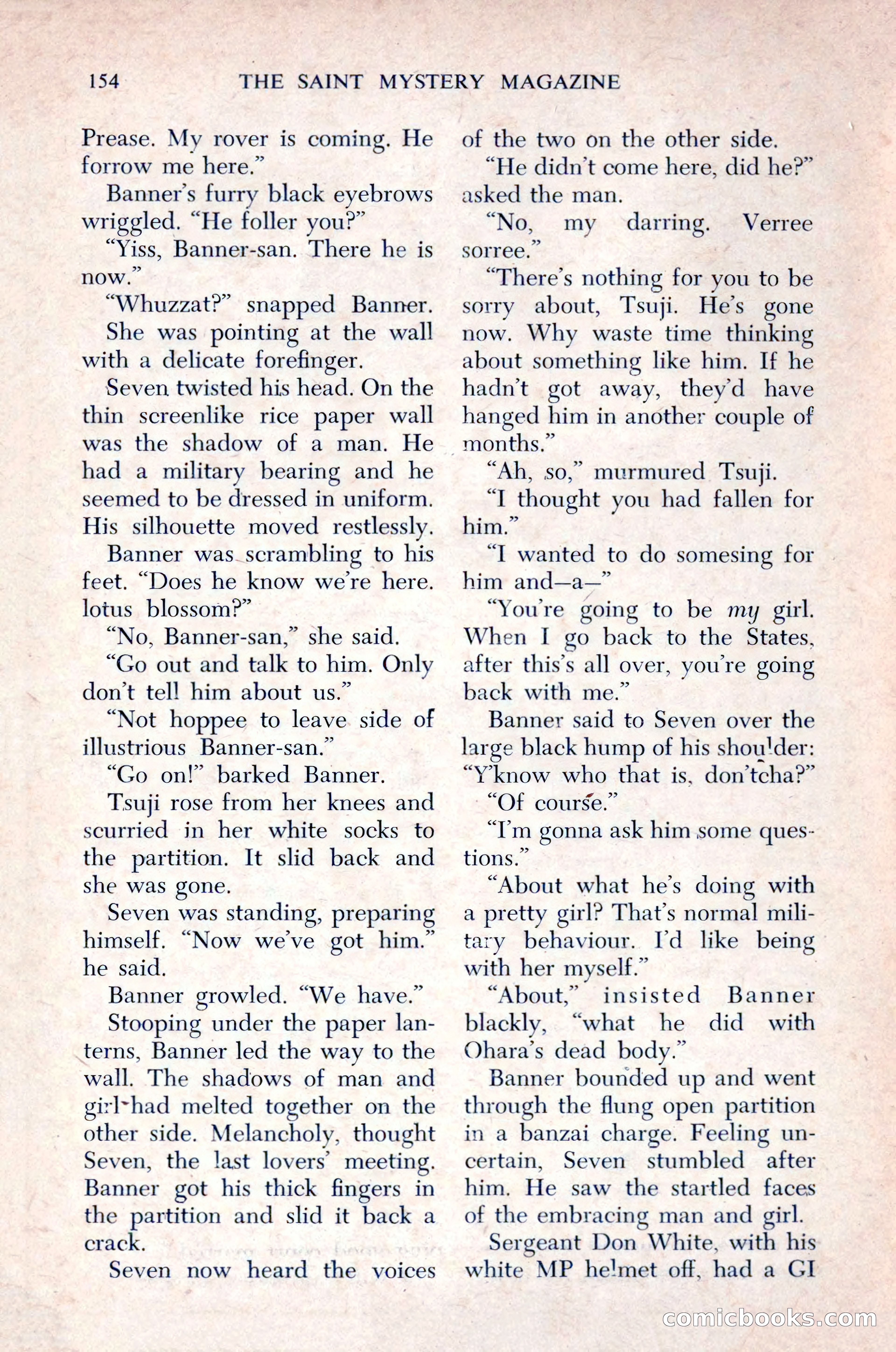 The Saint Mystery Magazine, December 1963 — page 156 of 164