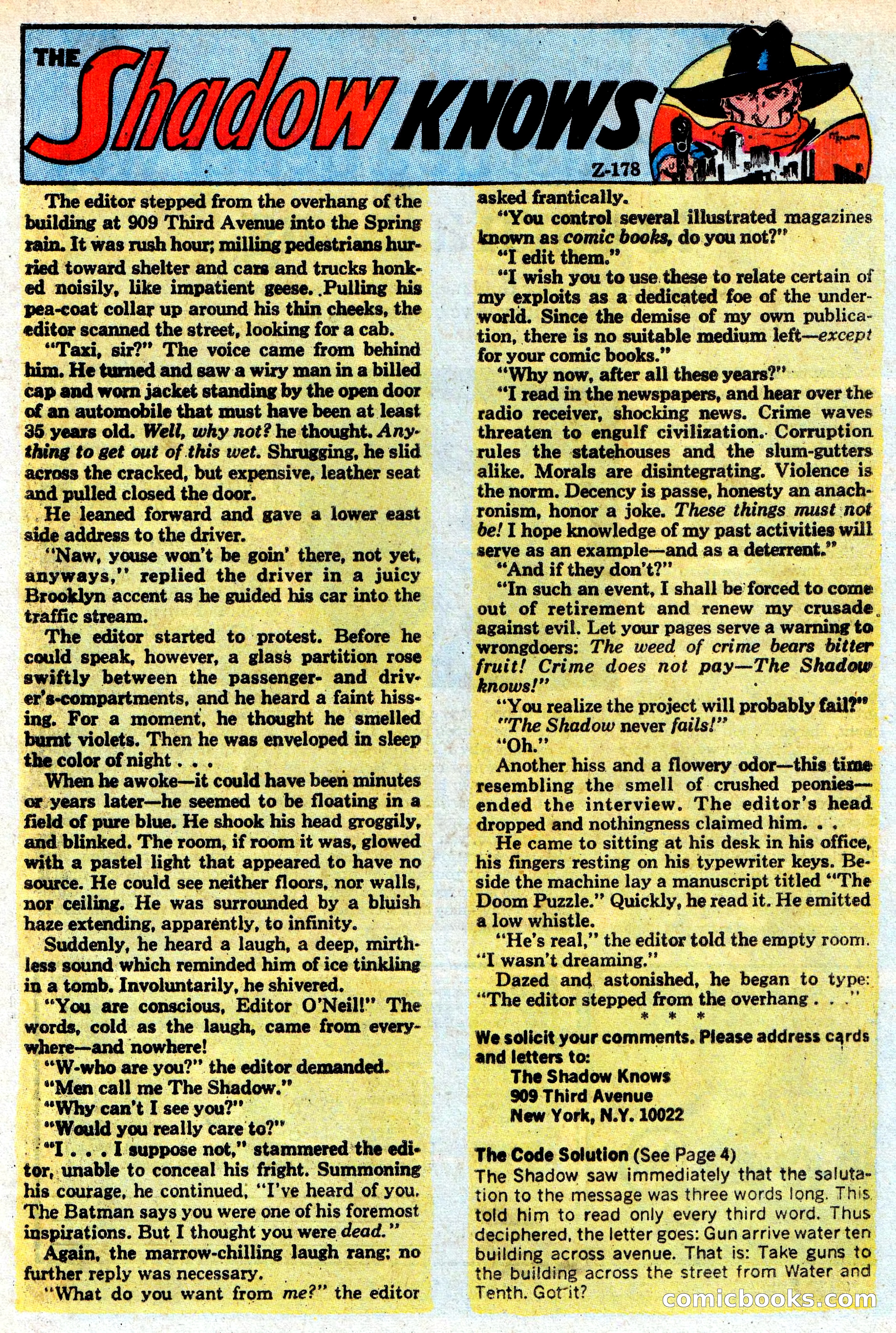 The Shadow, No. 1 — page 33 of 36