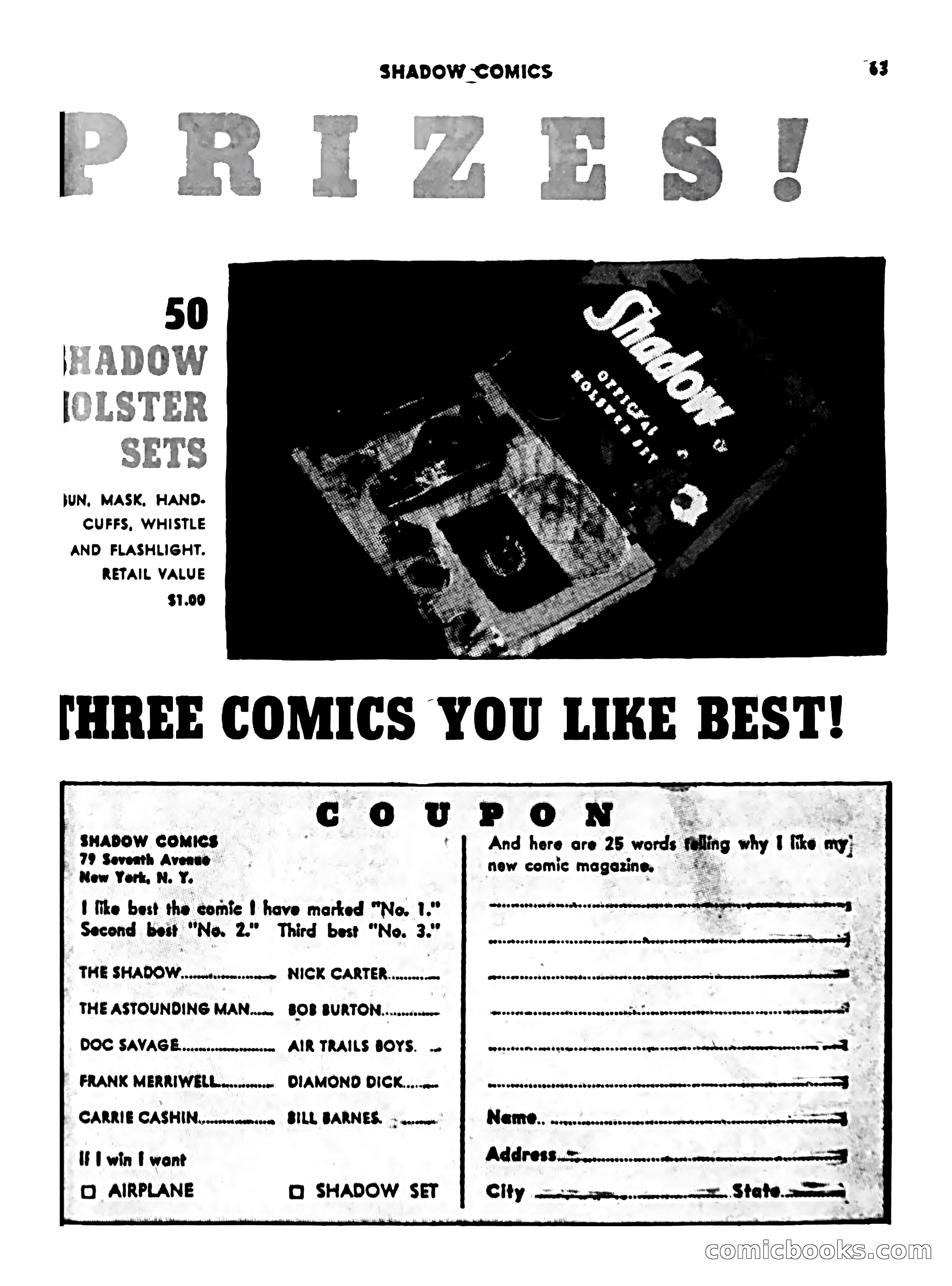 The Shadow, Vol. 1, No. 1 — page 65 of 68