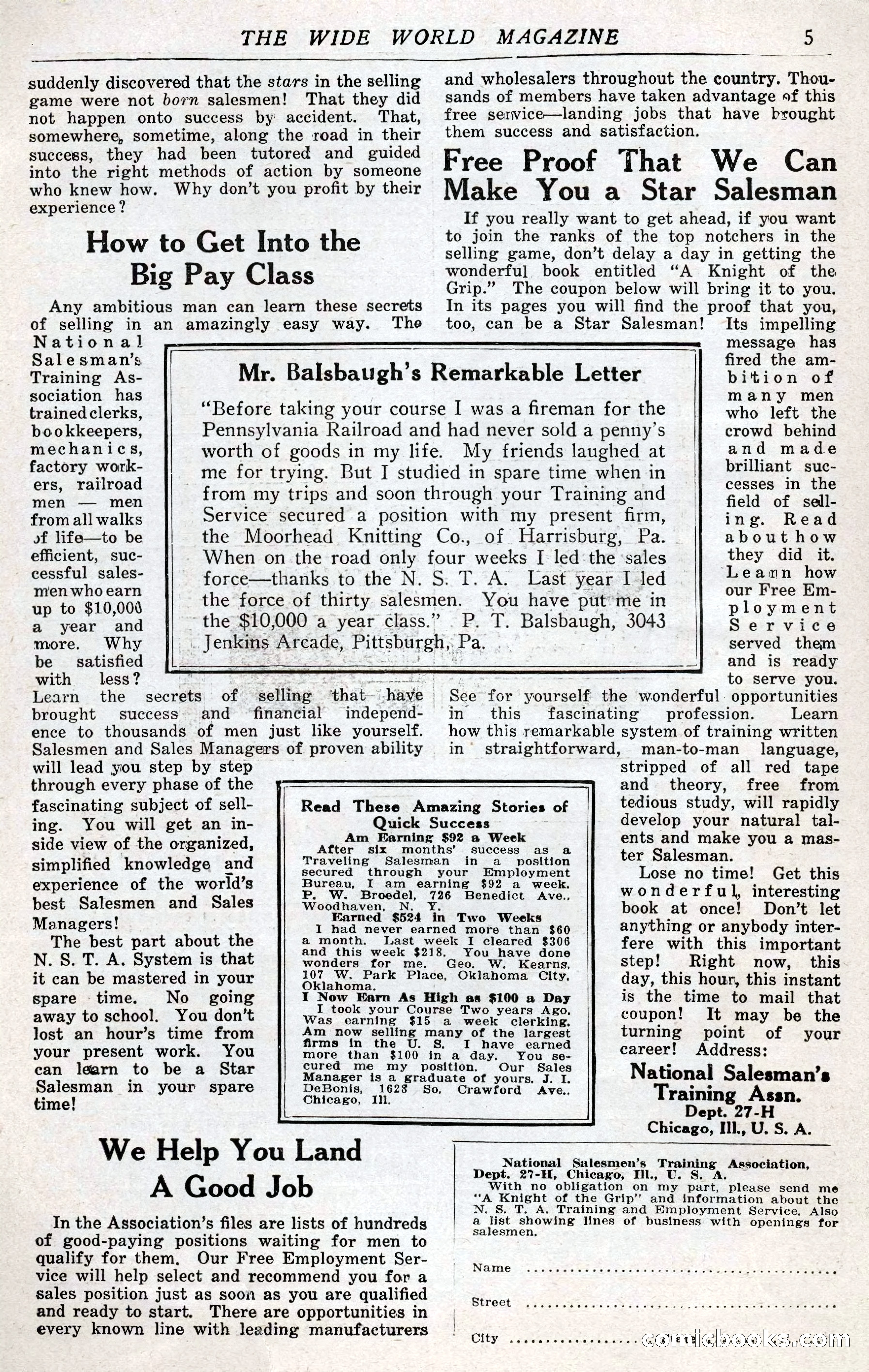 The Wide World, July 1920 — page 7 of 109