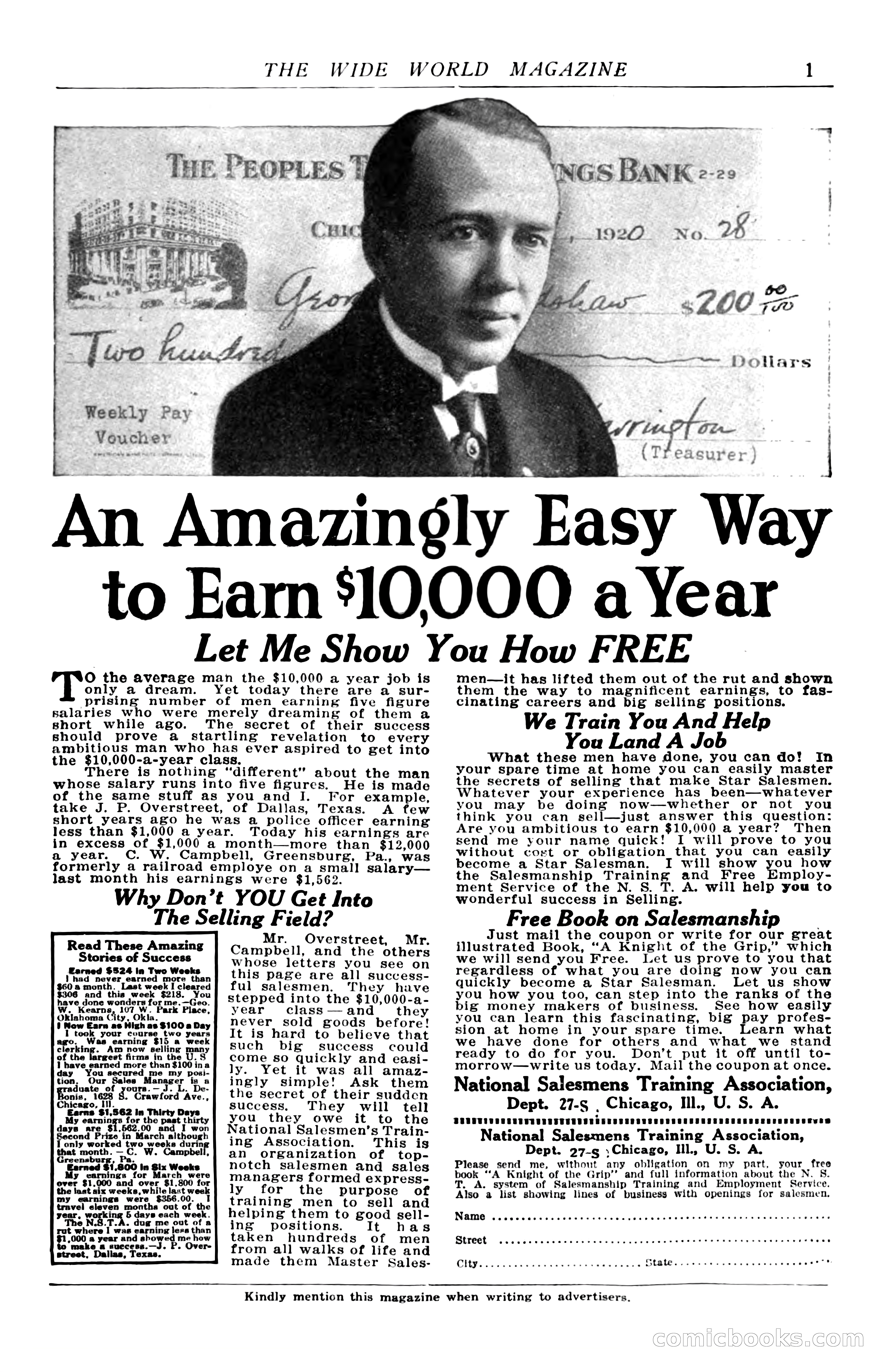 The Wide World, November 1920 — page 3 of 98