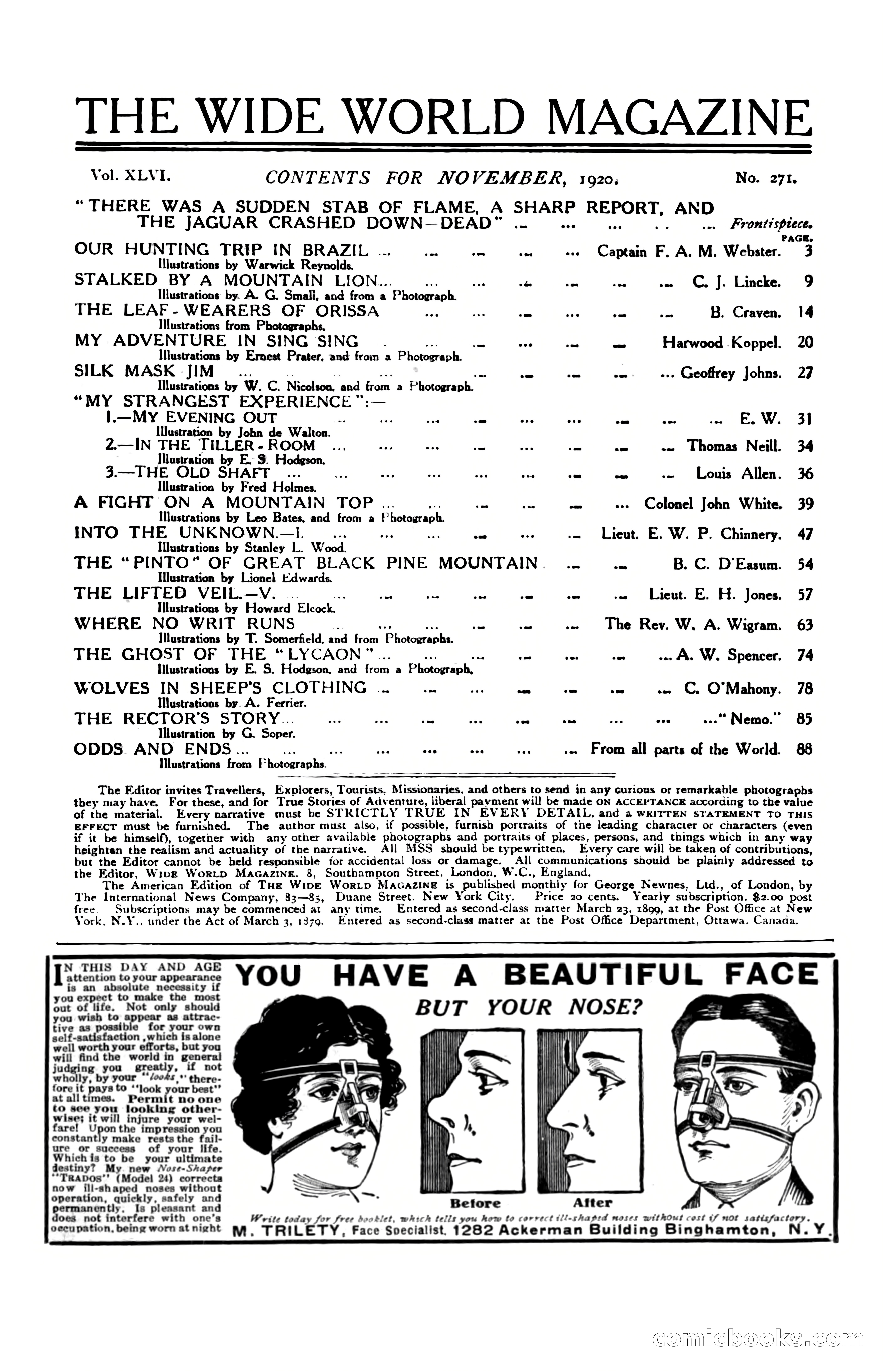 The Wide World, November 1920 — page 4 of 98