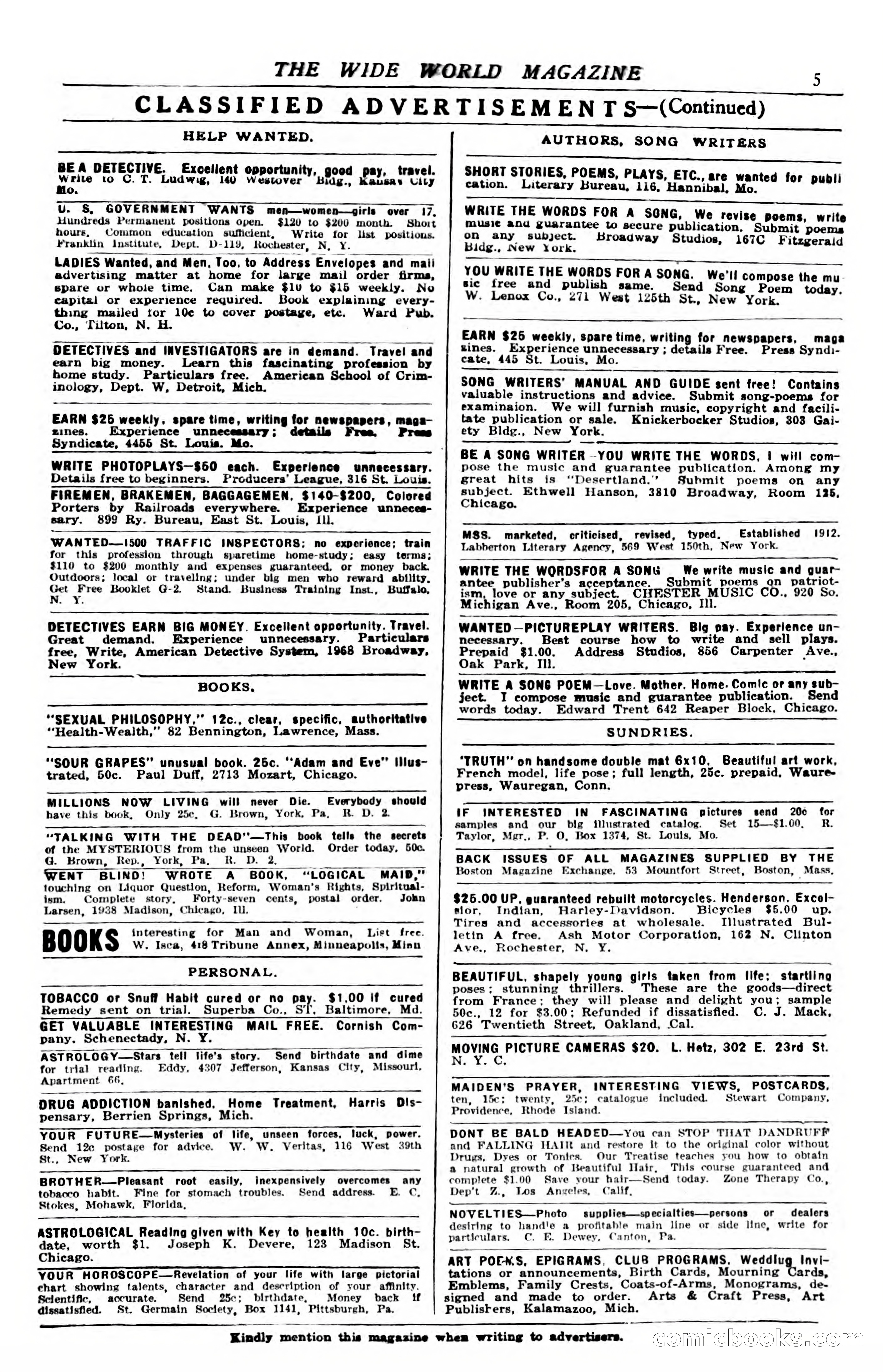The Wide World, November 1920 — page 7 of 98
