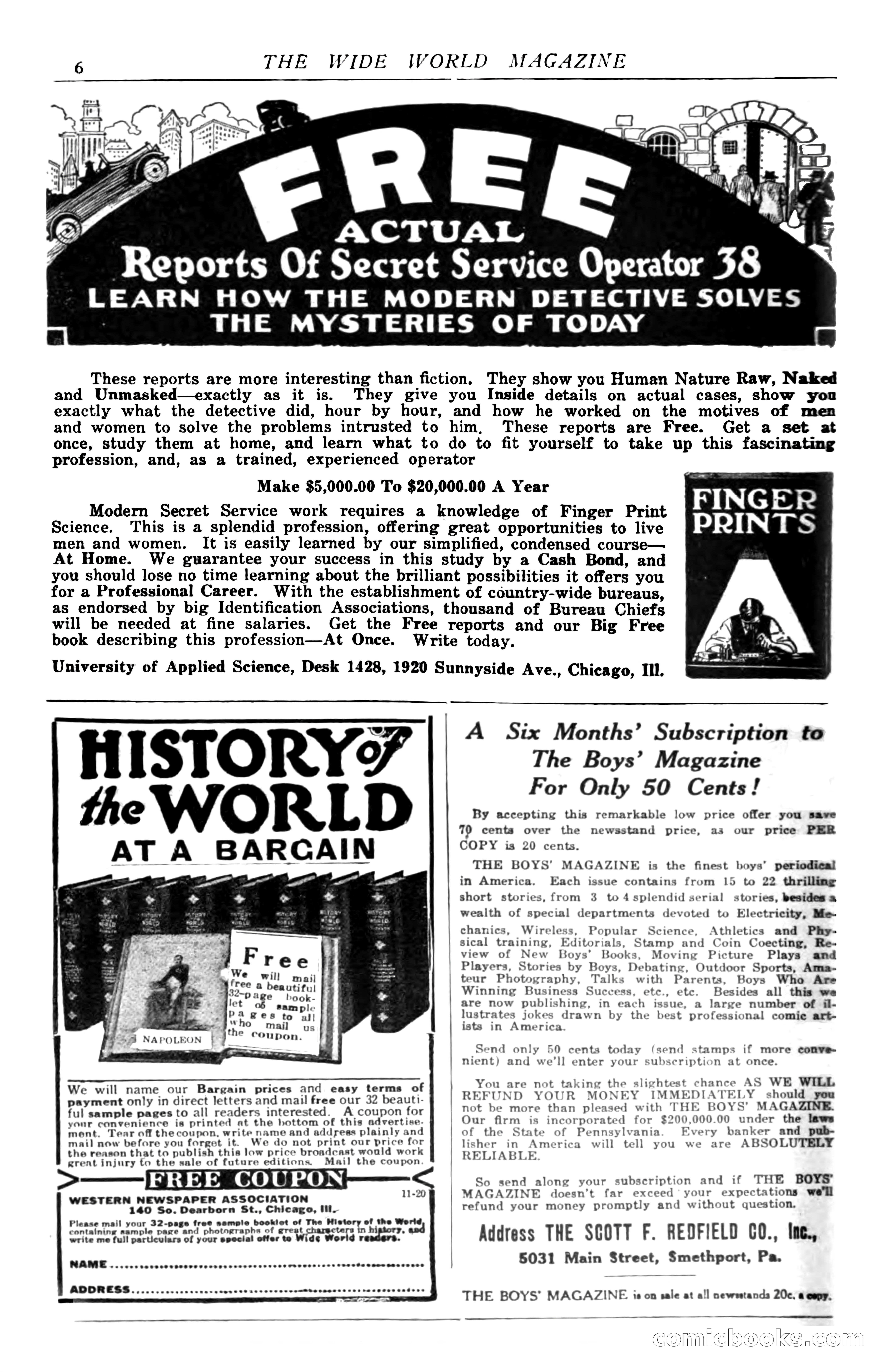The Wide World, November 1920 — page 8 of 98