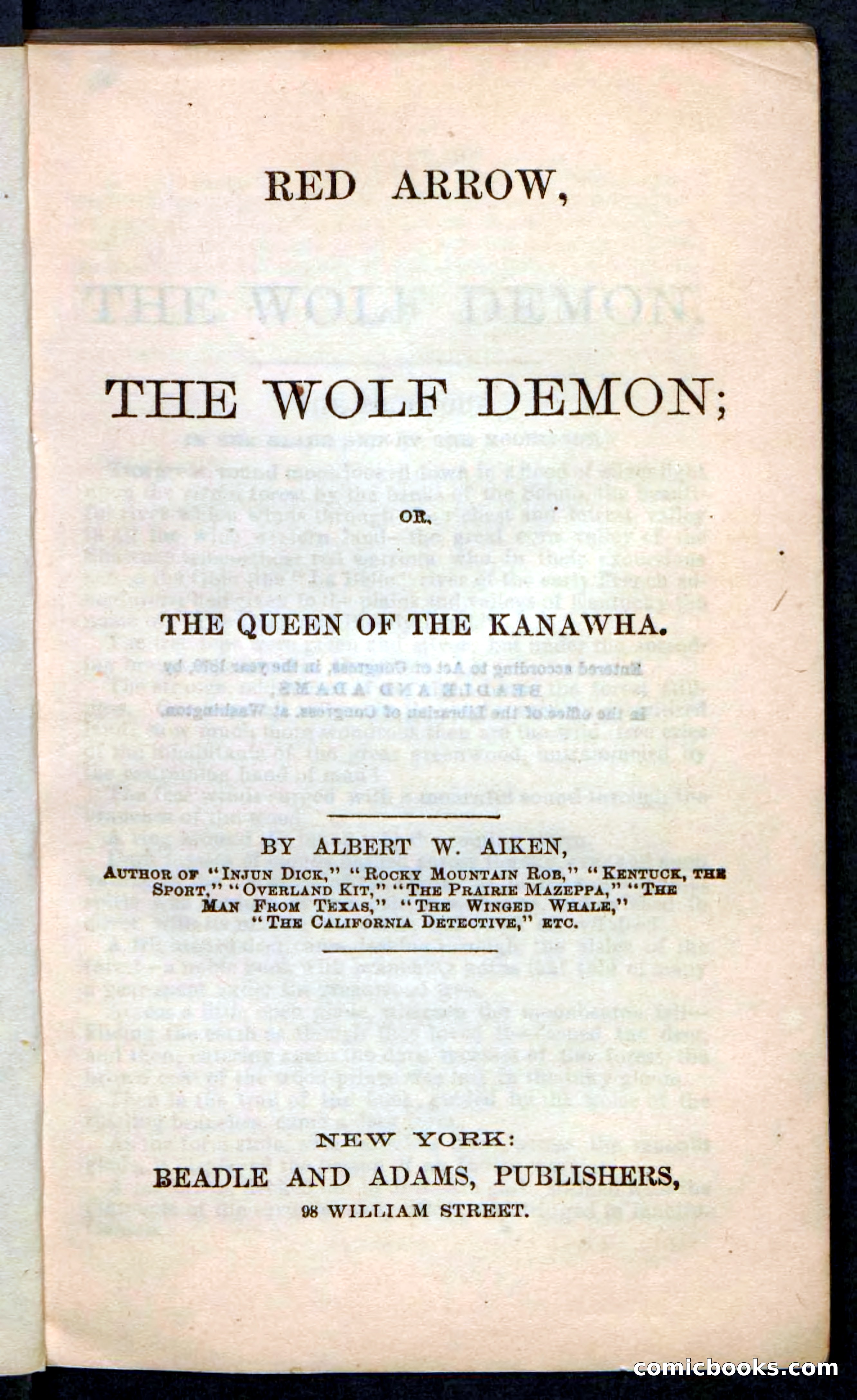 The Wolf-Demon, or The Red Arrow of the Far West — page 3 of 194