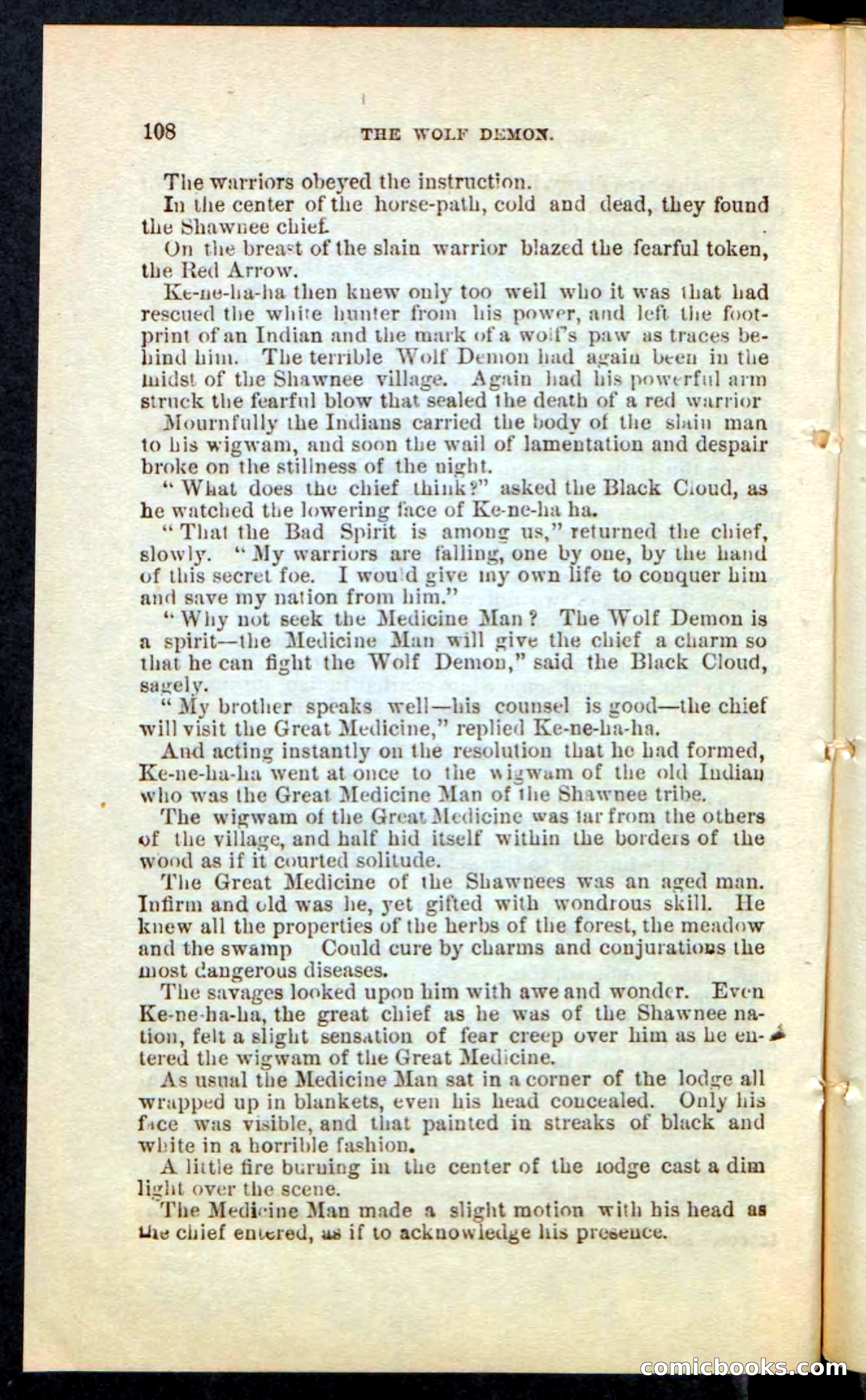 The Wolf-Demon, or The Red Arrow of the Far West — page 104 of 194