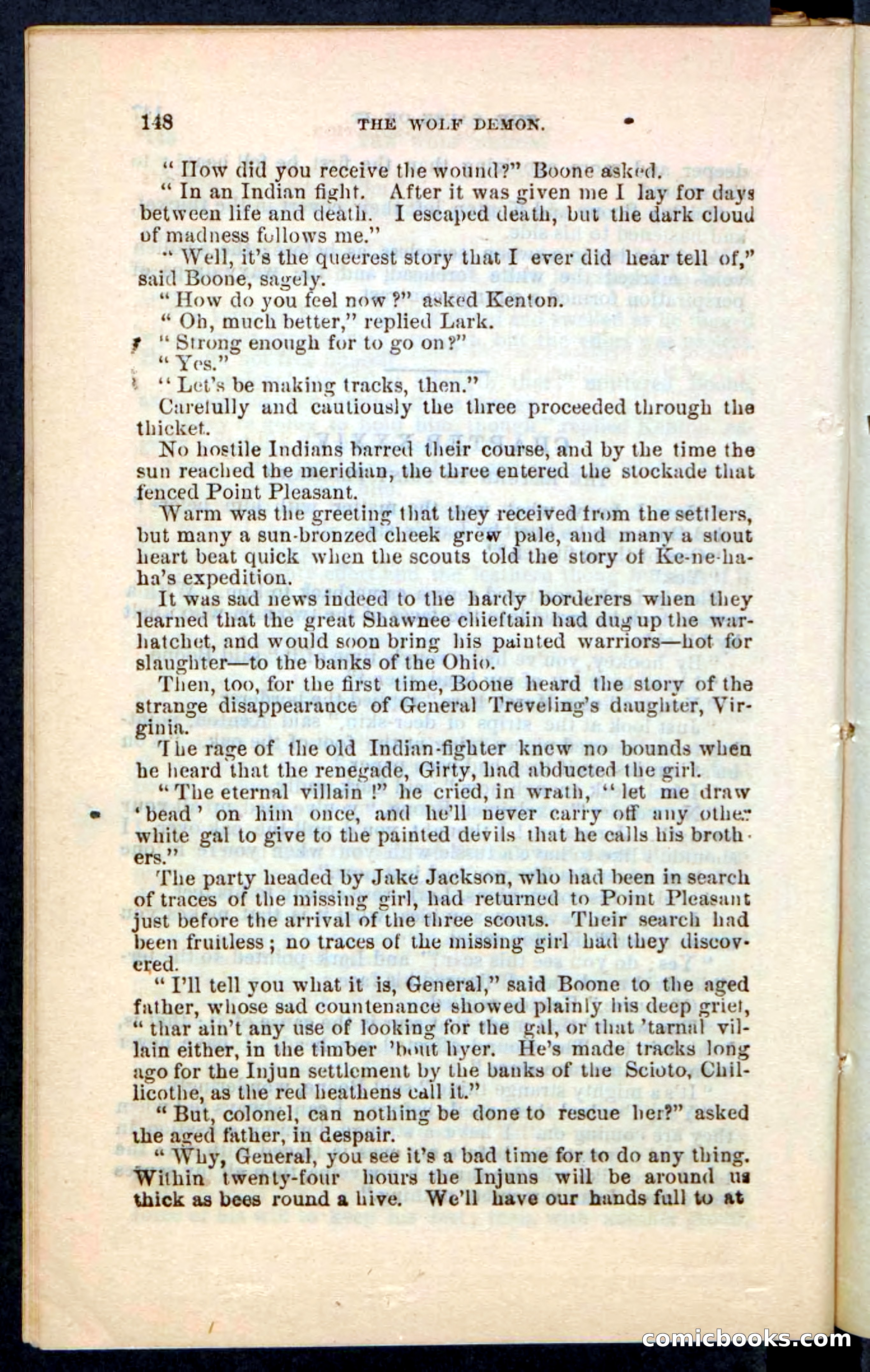 The Wolf-Demon, or The Red Arrow of the Far West — page 144 of 194