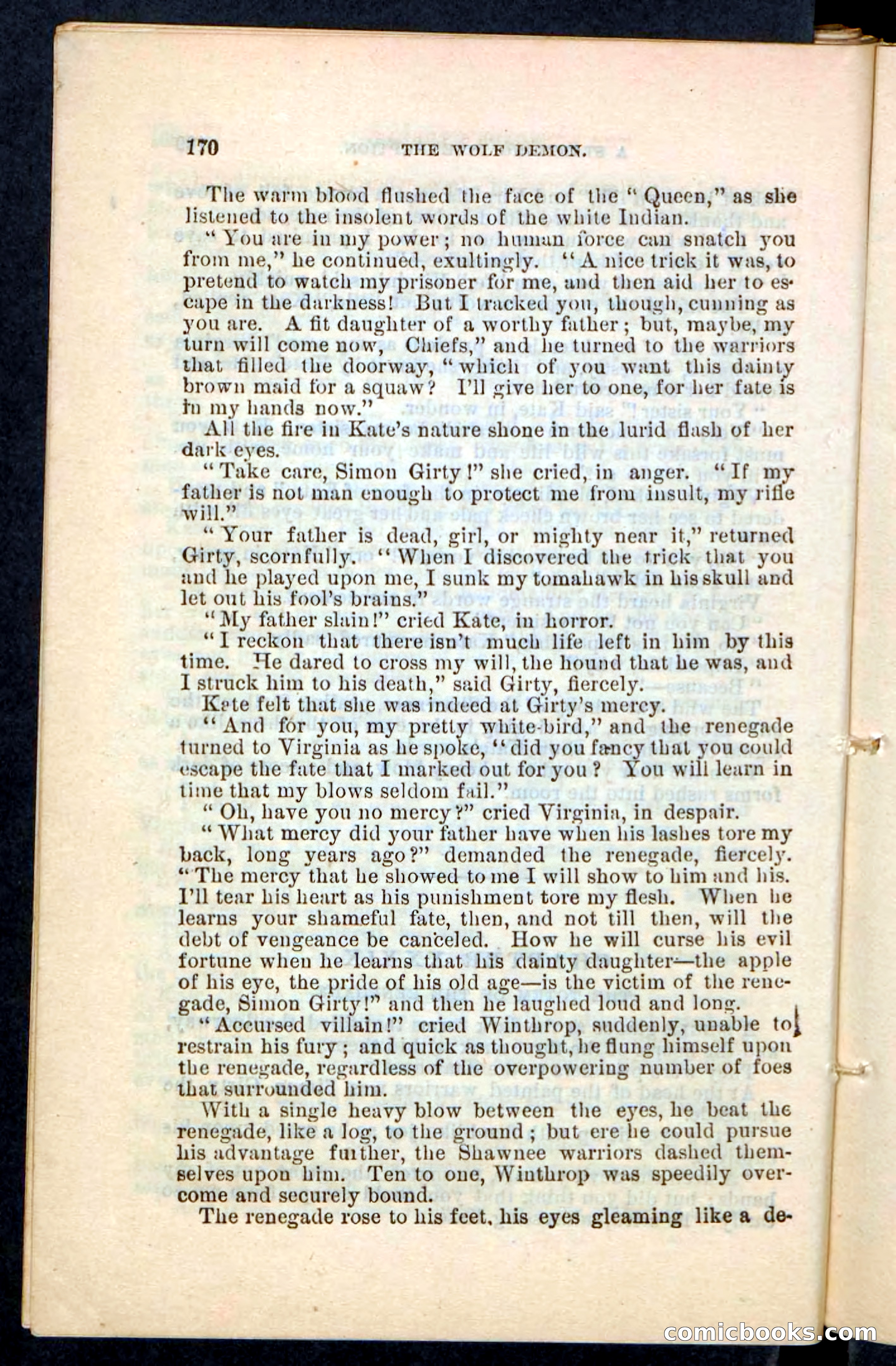 The Wolf-Demon, or The Red Arrow of the Far West — page 166 of 194