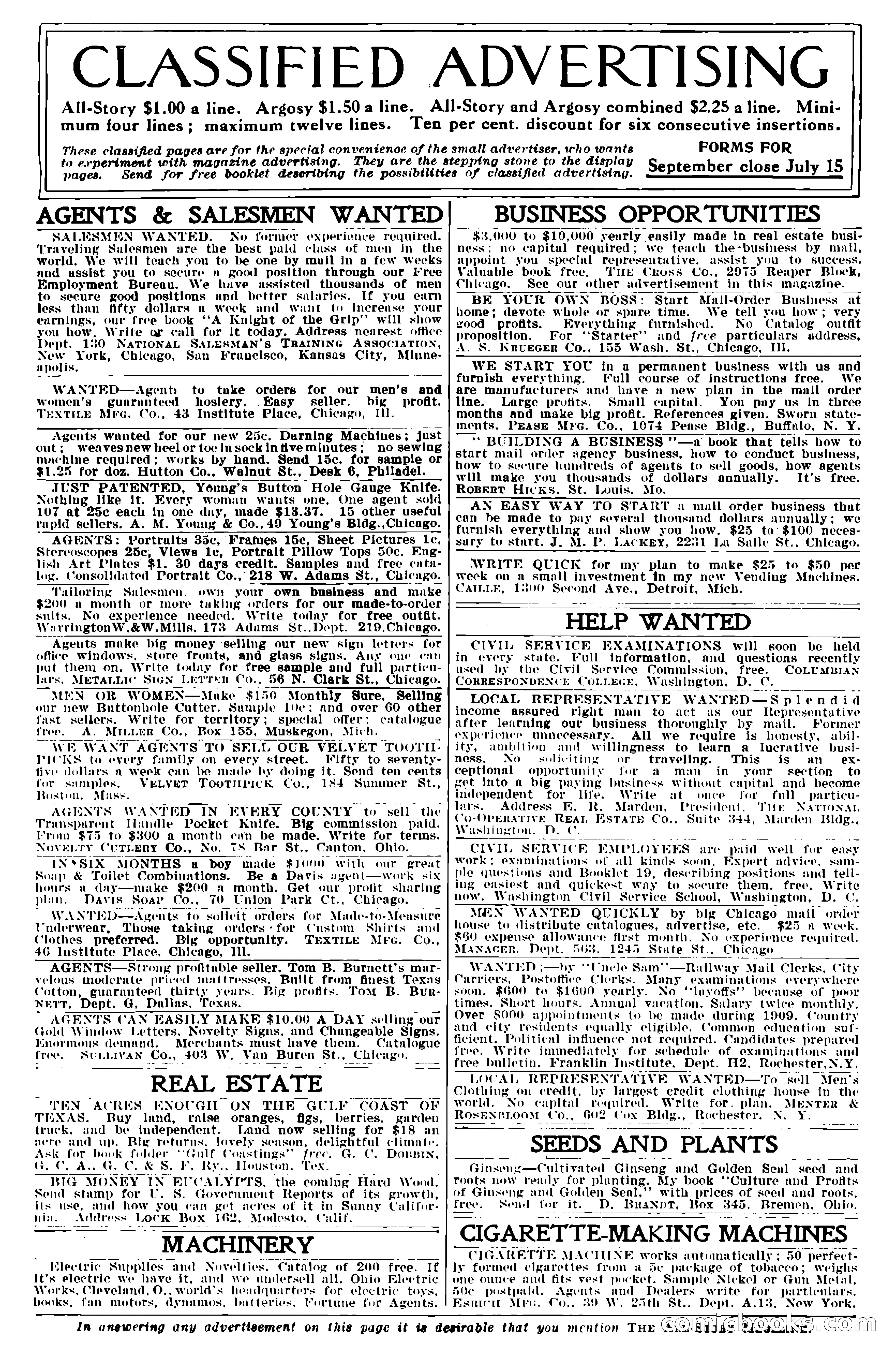 The All-Story, August 1909 — page 7 of 210