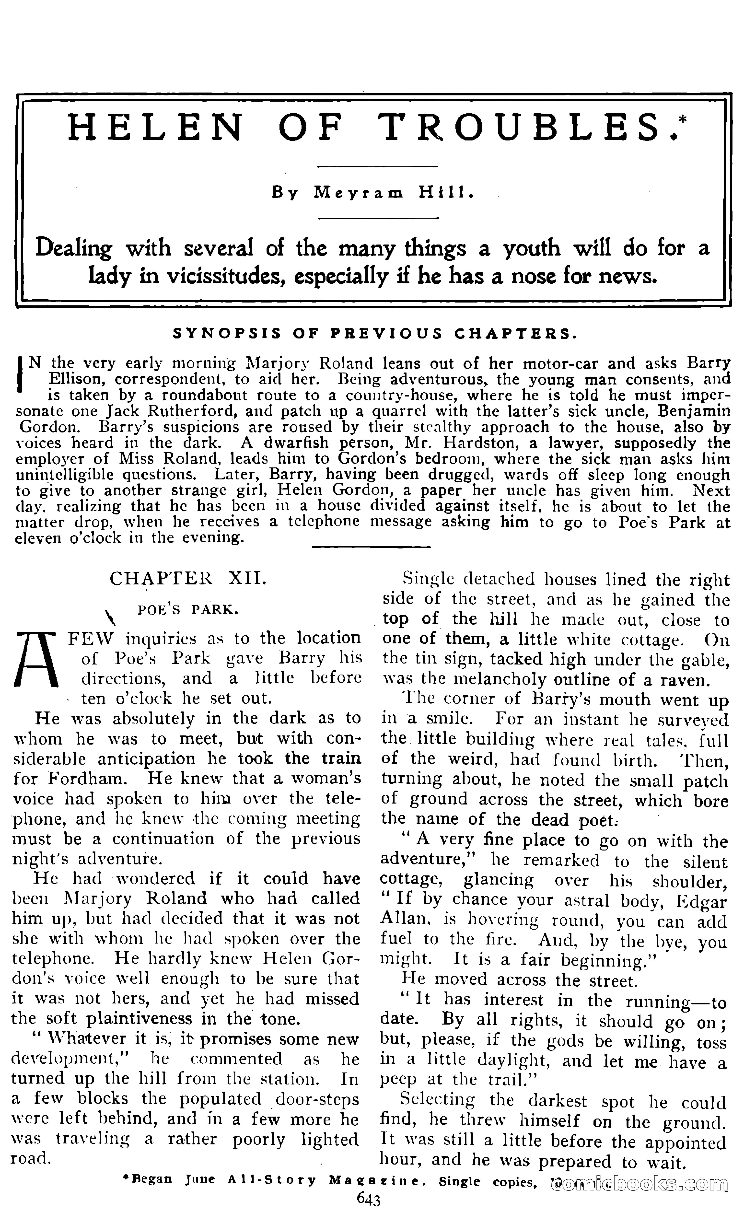 The All-Story, August 1909 — page 77 of 210