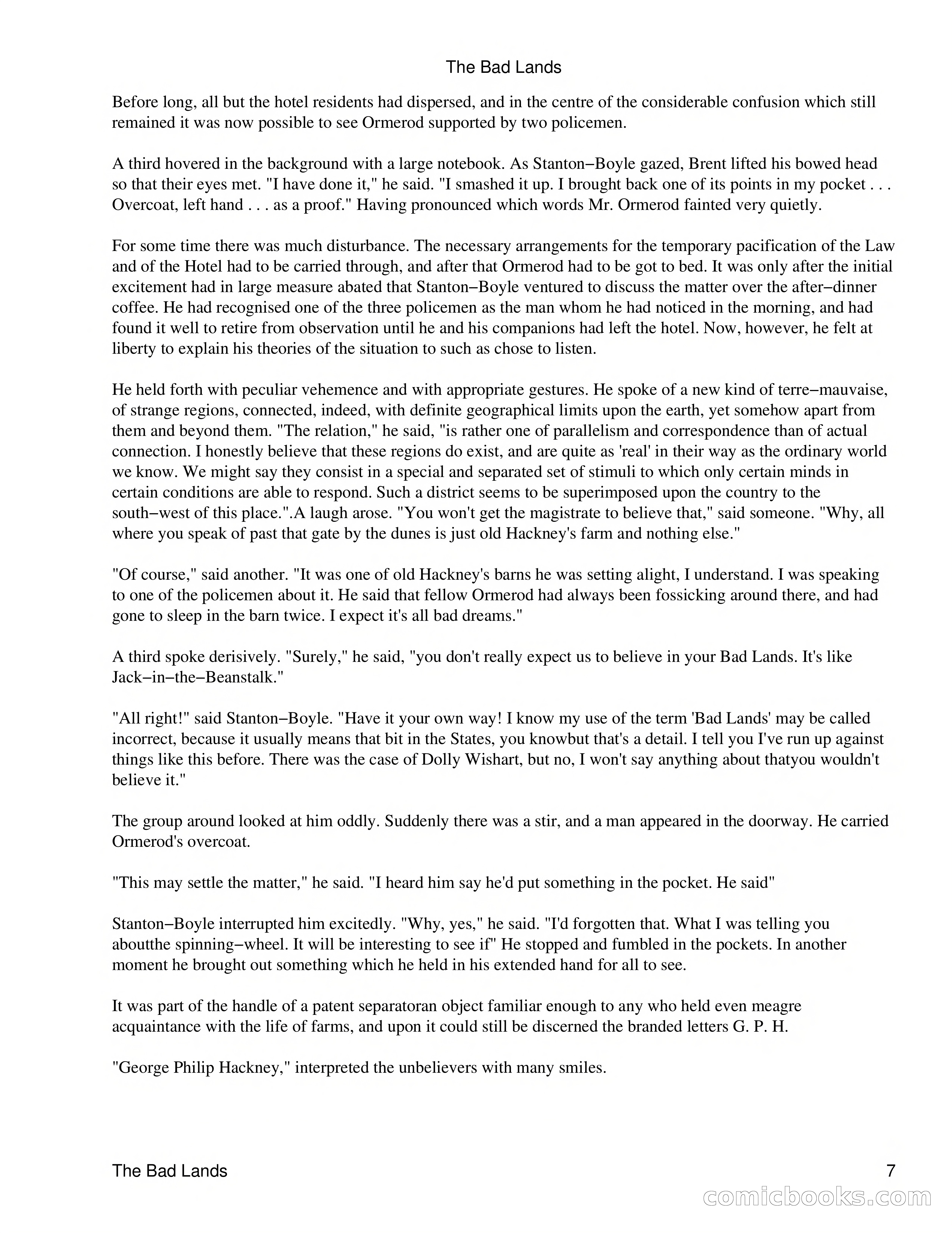 The Bad Lands — page 9 of 9