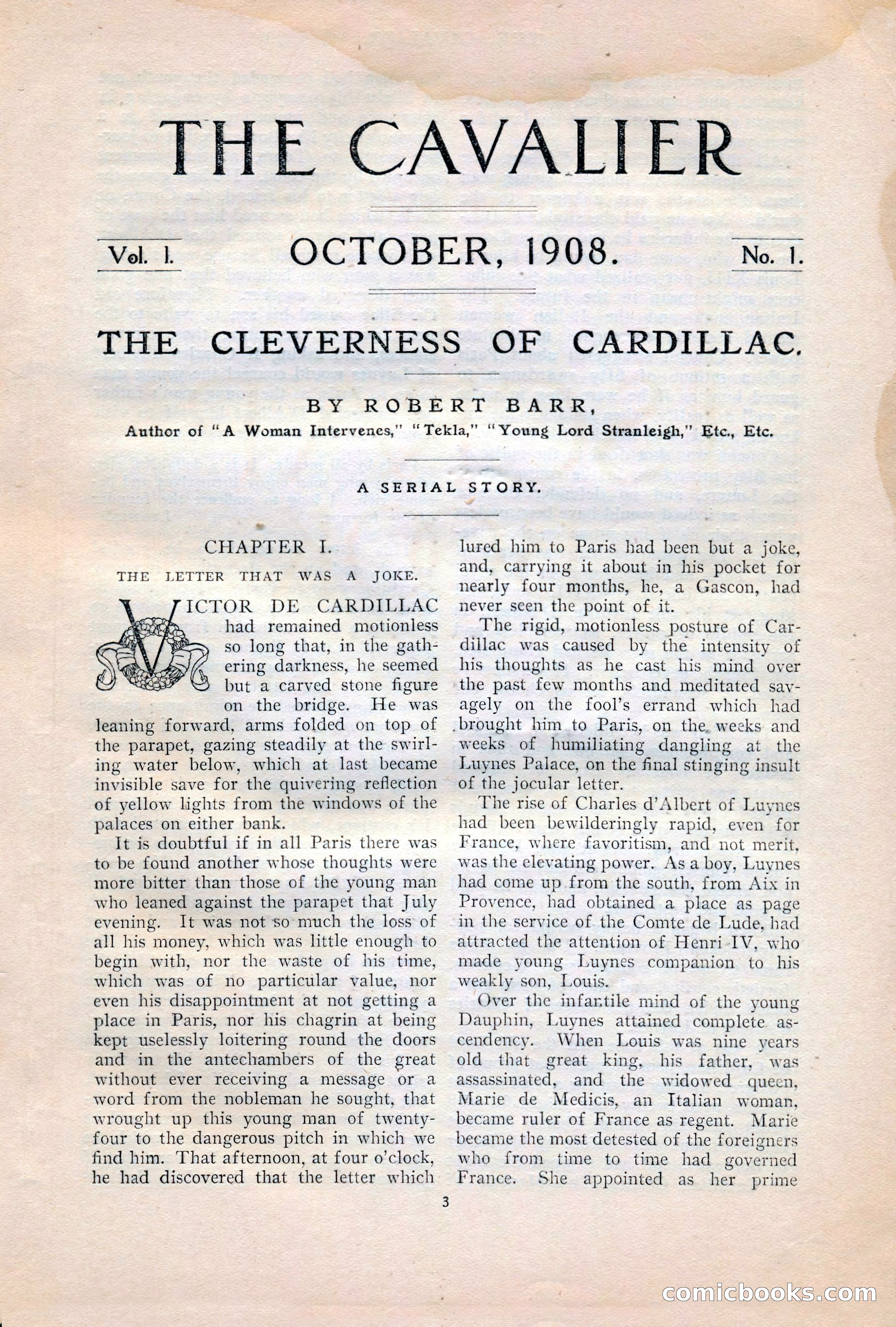 The Cavalier, October 1908 — page 5 of 201