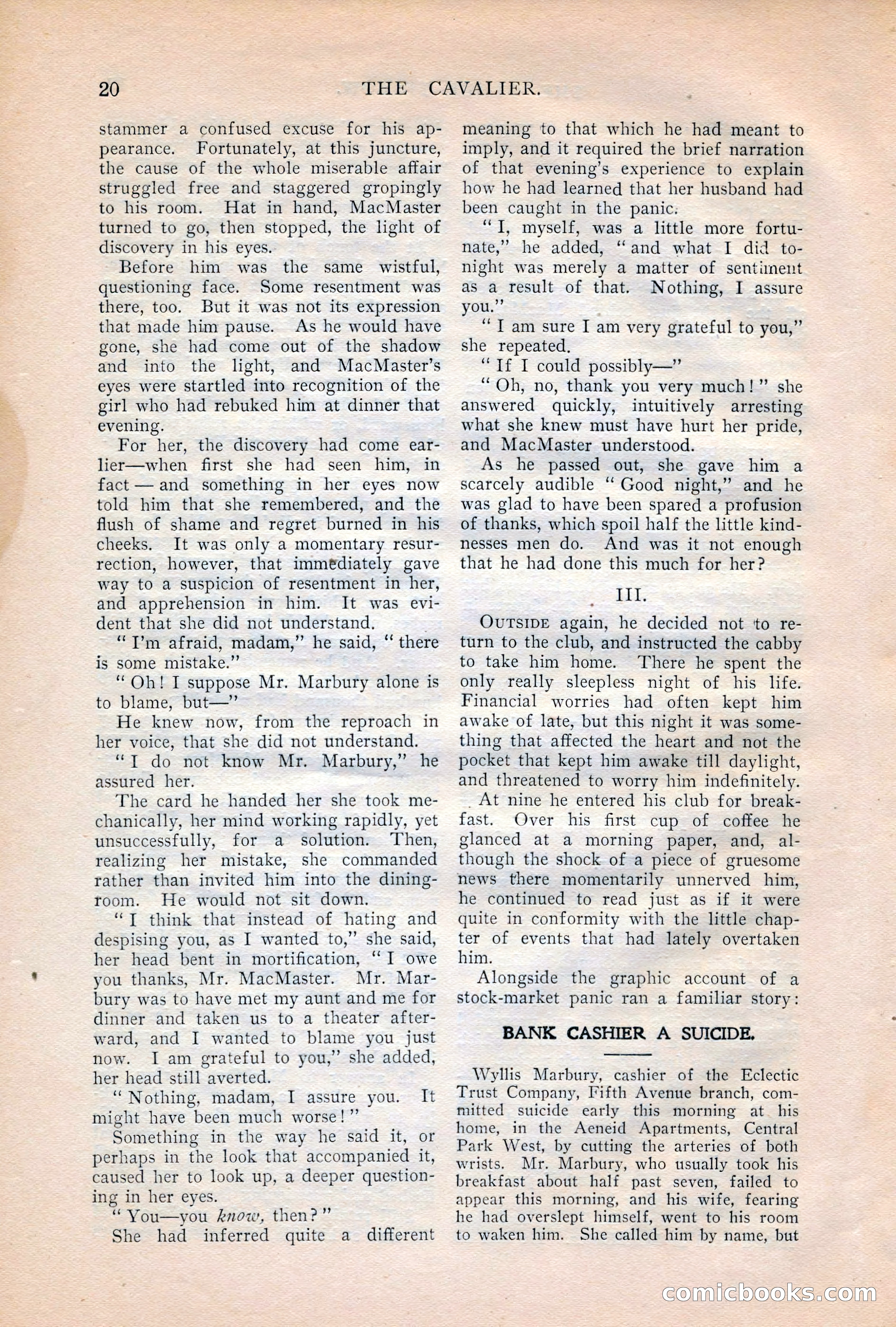 The Cavalier, October 1908 — page 22 of 201
