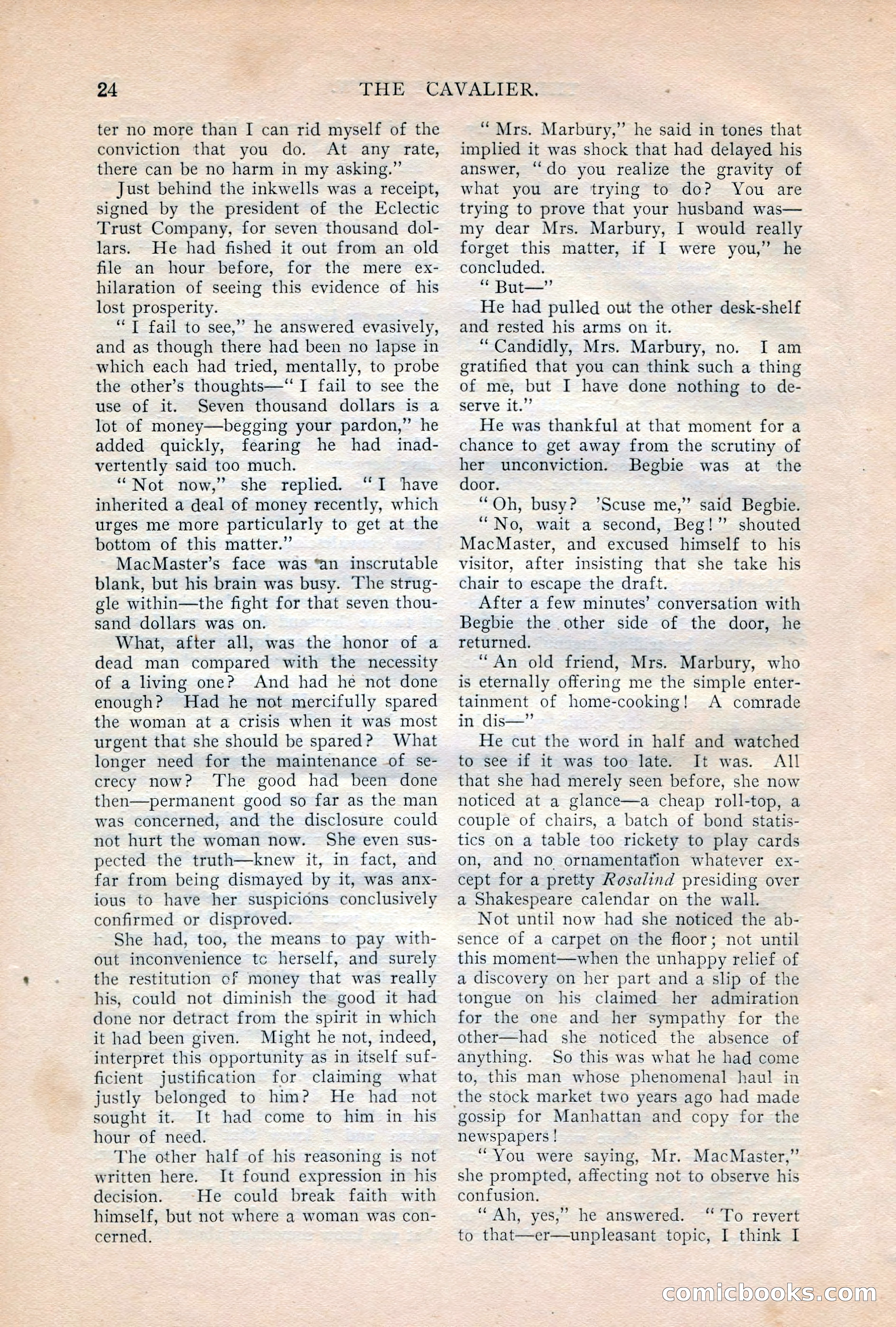 The Cavalier, October 1908 — page 26 of 201