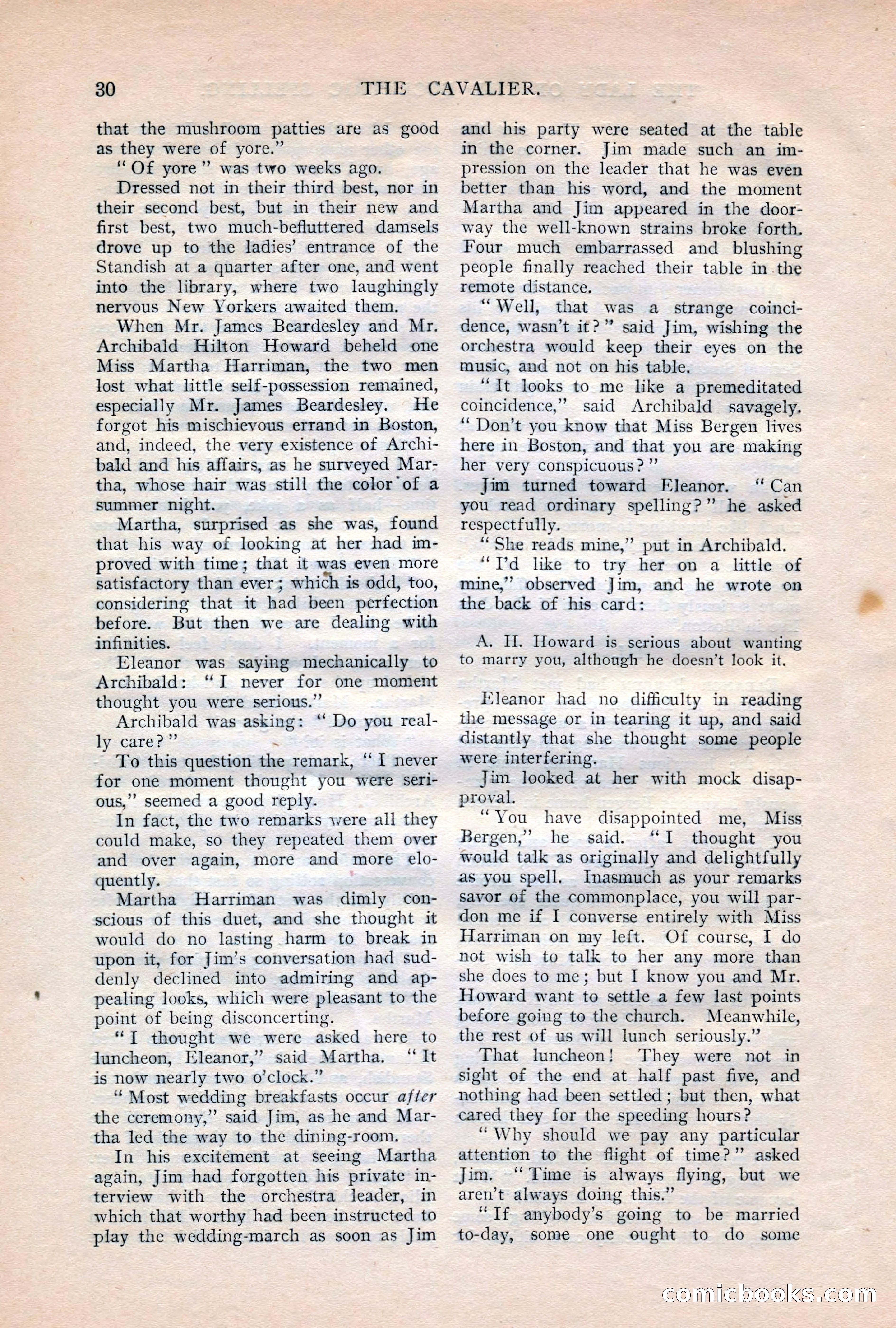 The Cavalier, October 1908 — page 32 of 201