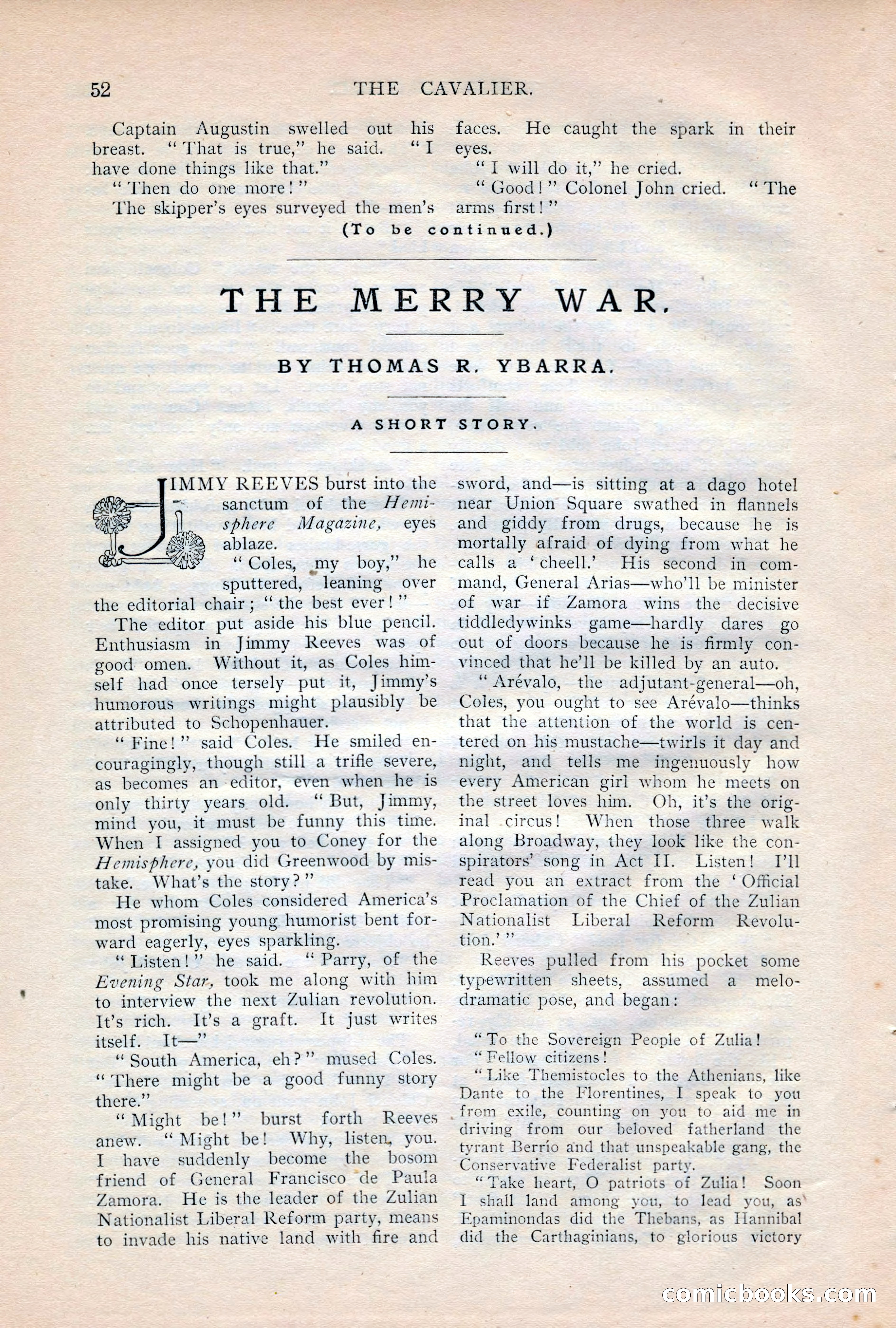 The Cavalier, October 1908 — page 54 of 201