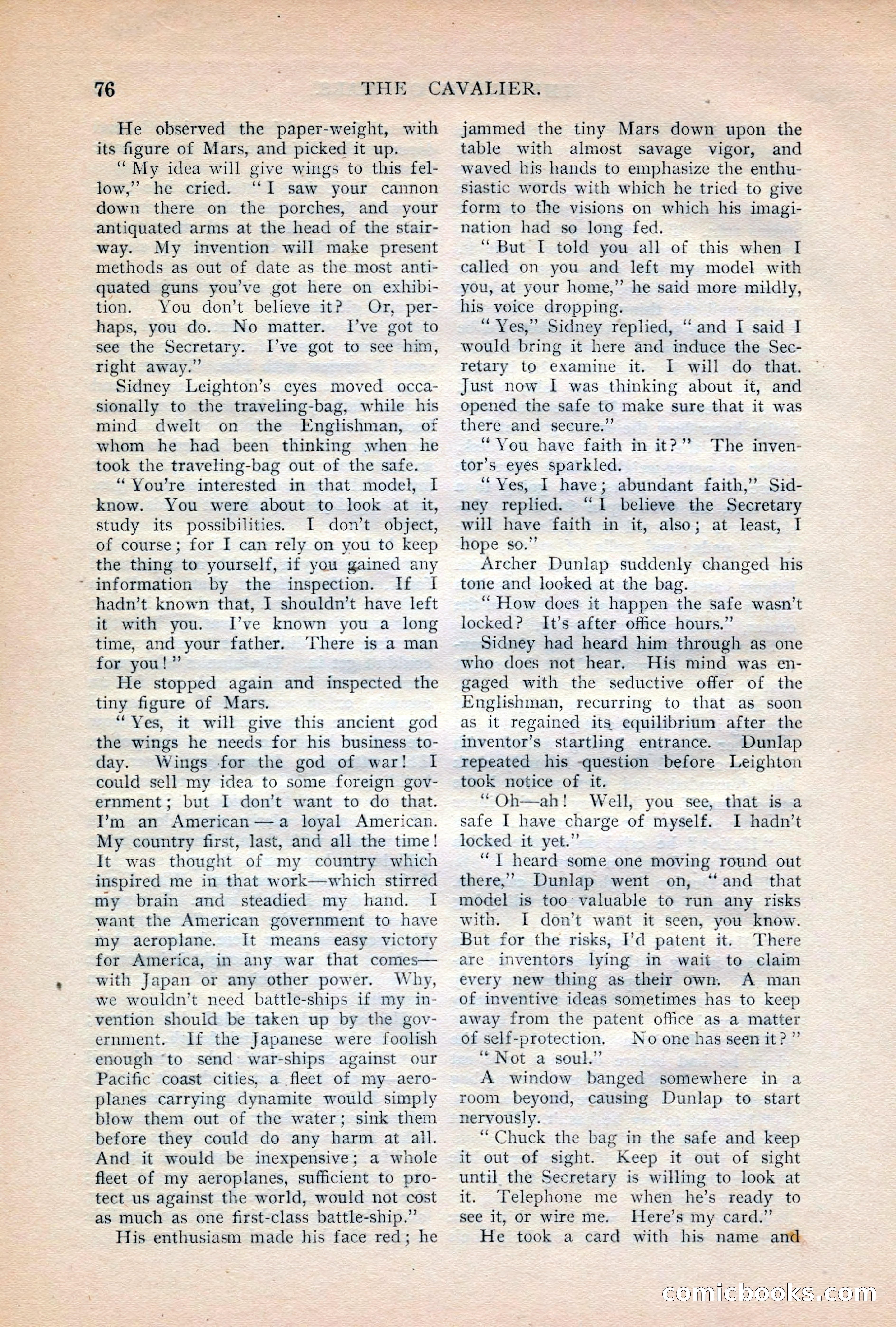 The Cavalier, October 1908 — page 78 of 201