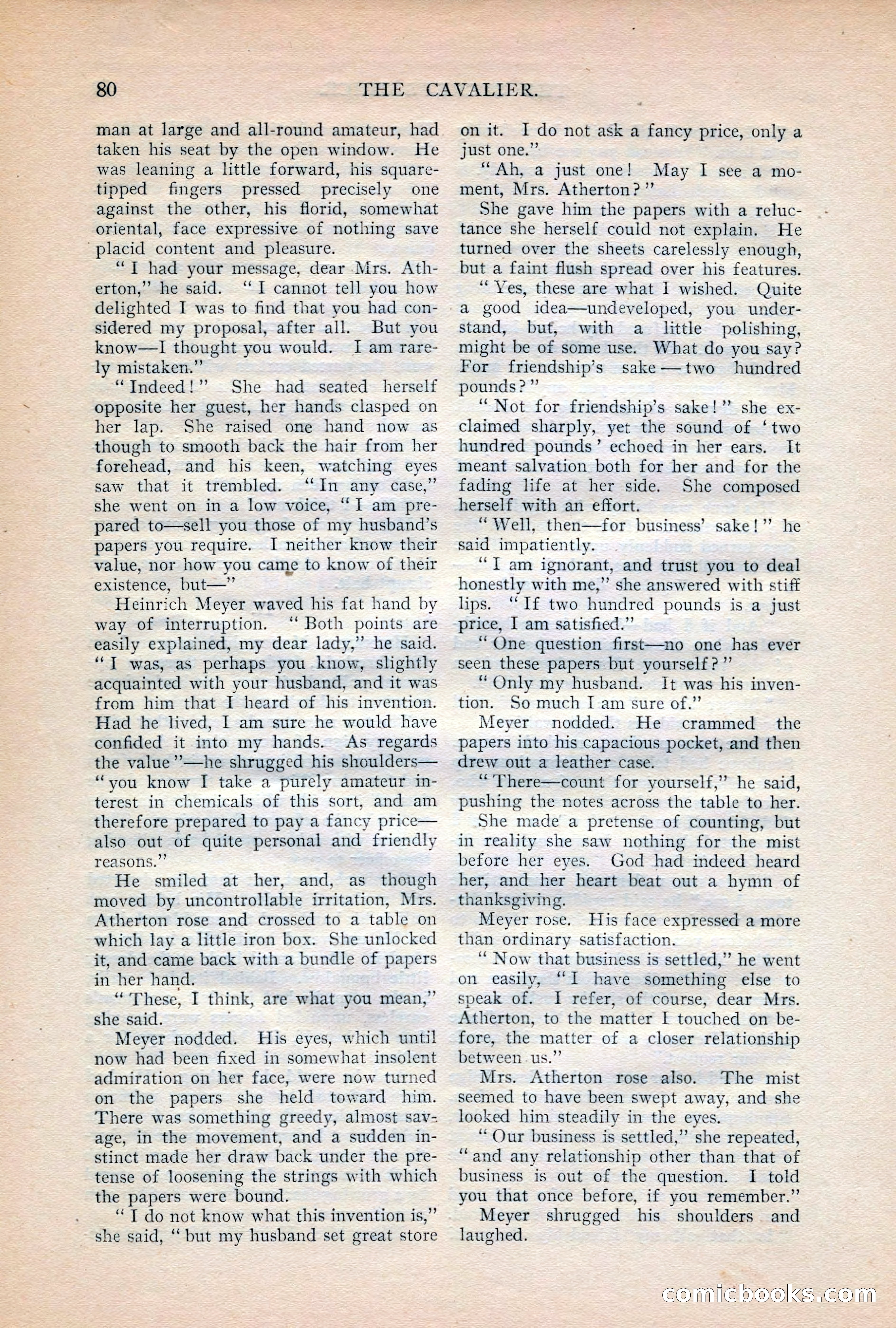 The Cavalier, October 1908 — page 82 of 201