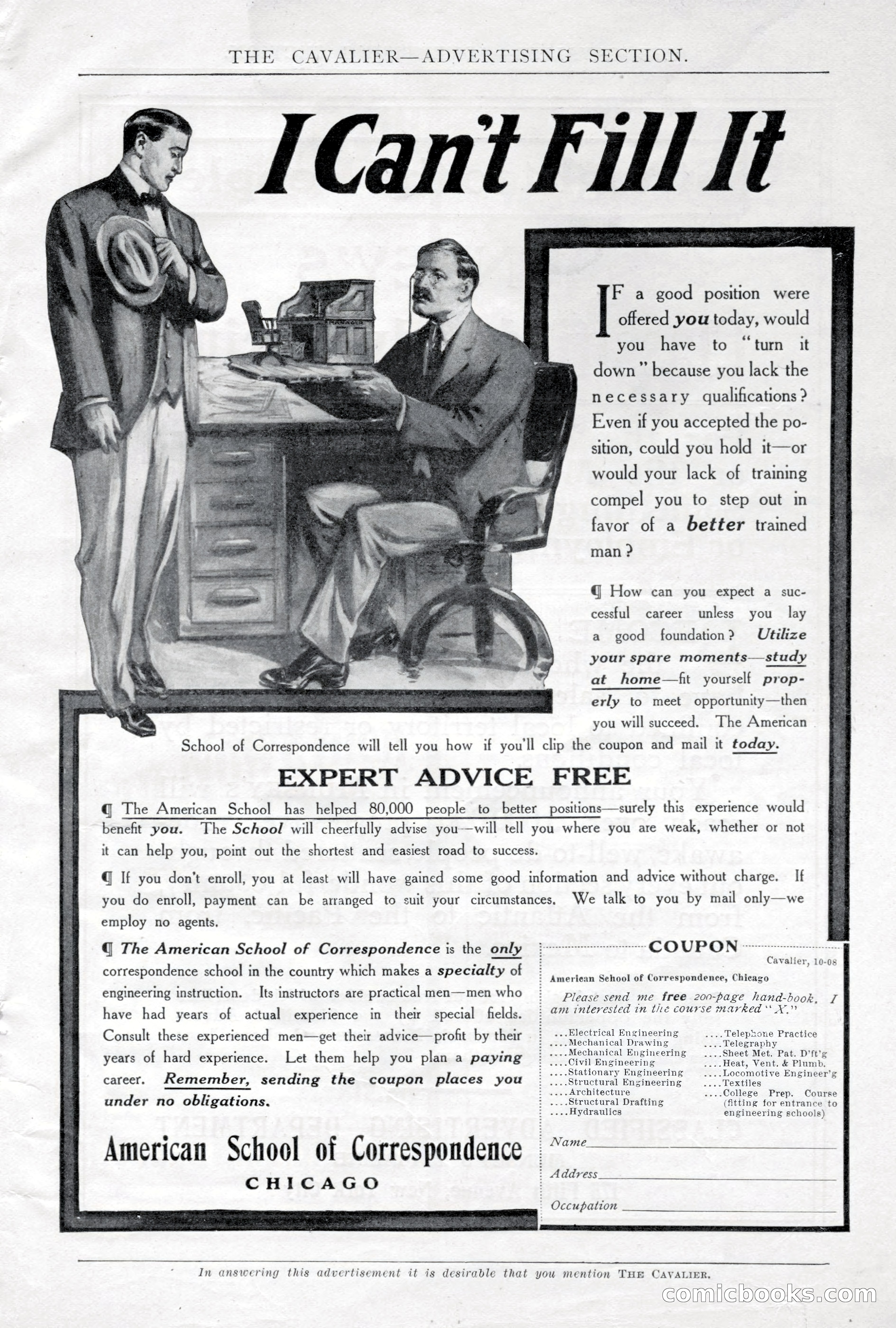 The Cavalier, October 1908 — page 195 of 201