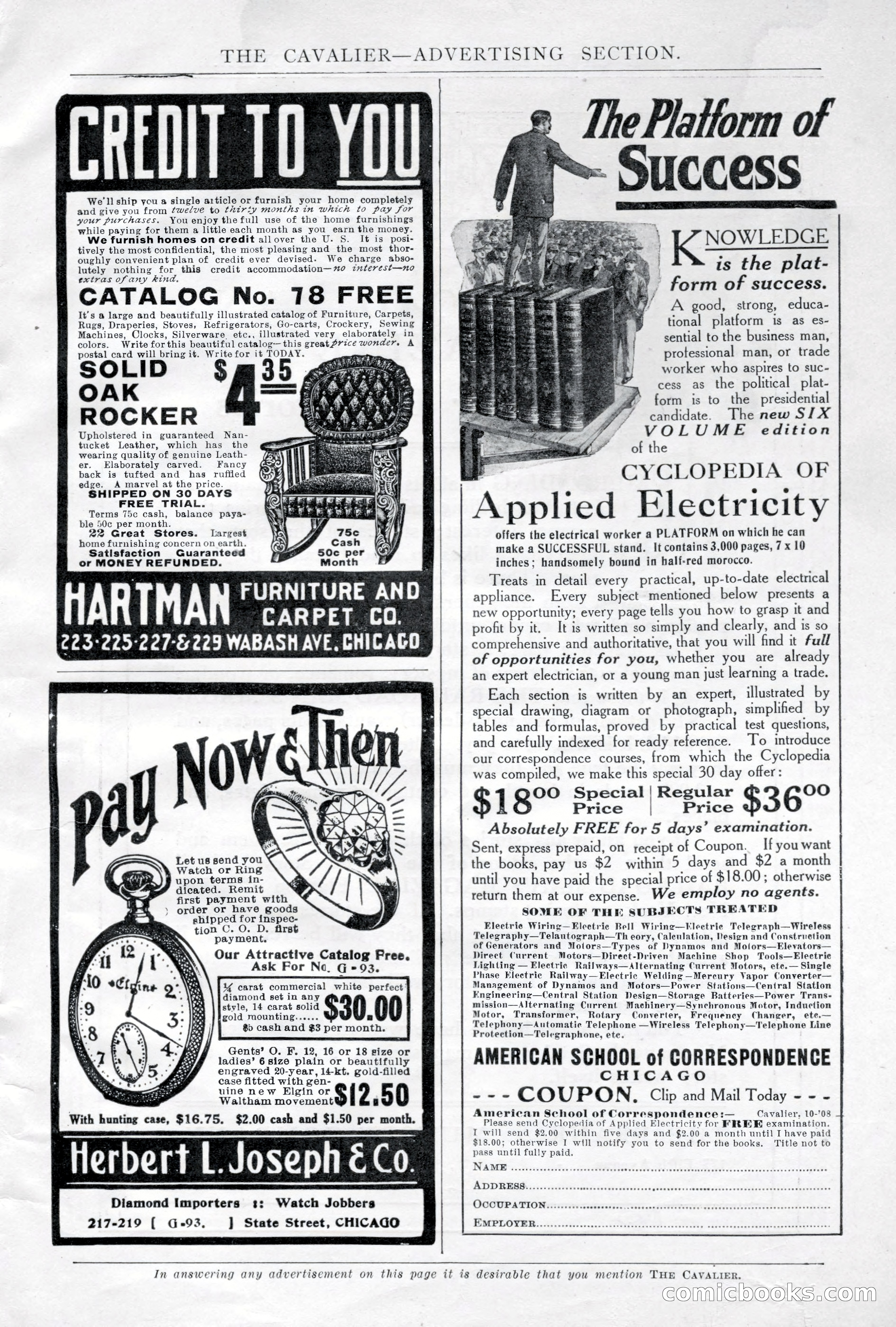 The Cavalier, October 1908 — page 197 of 201