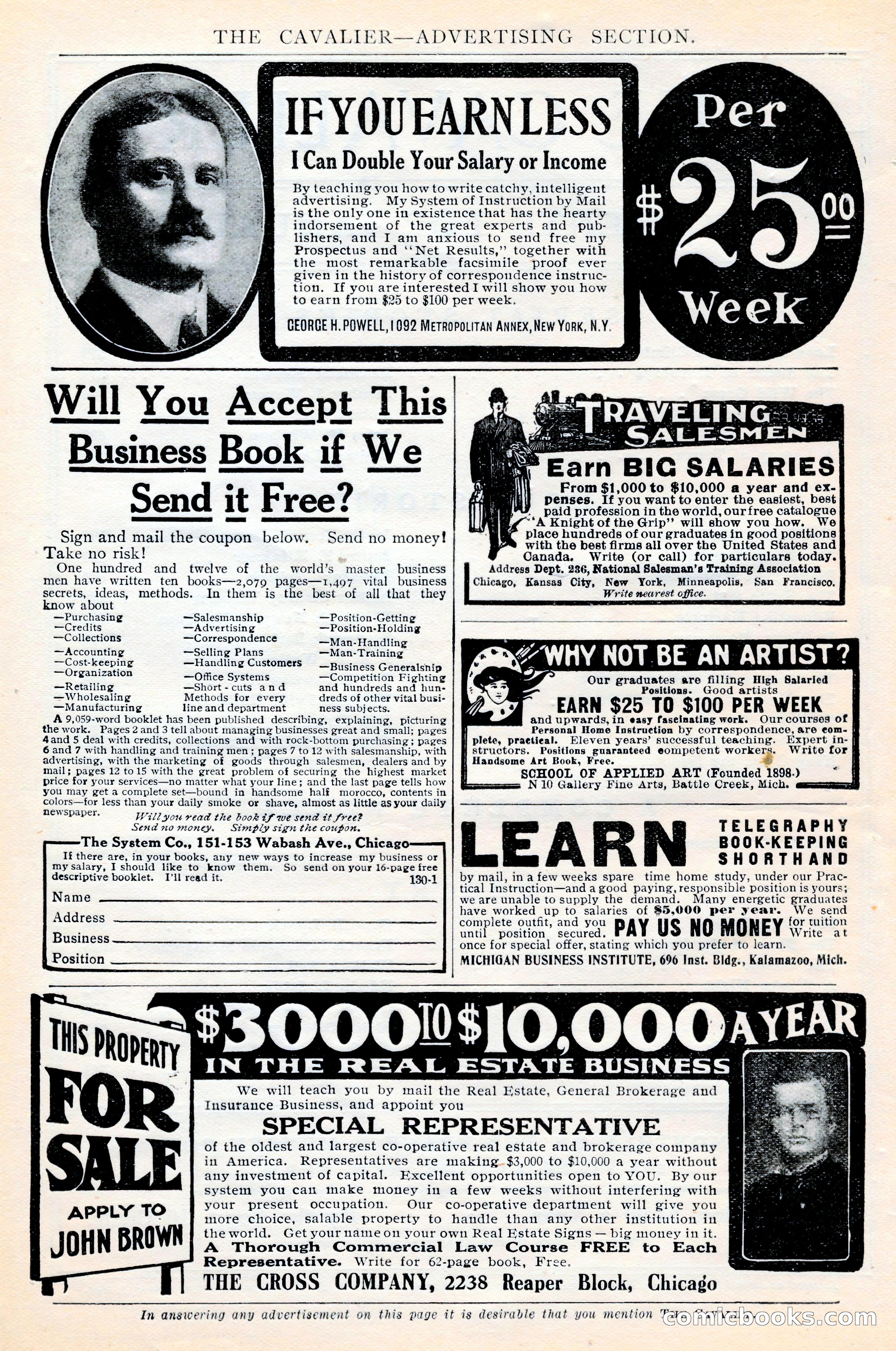 The Cavalier, January 1909 — page 4 of 197