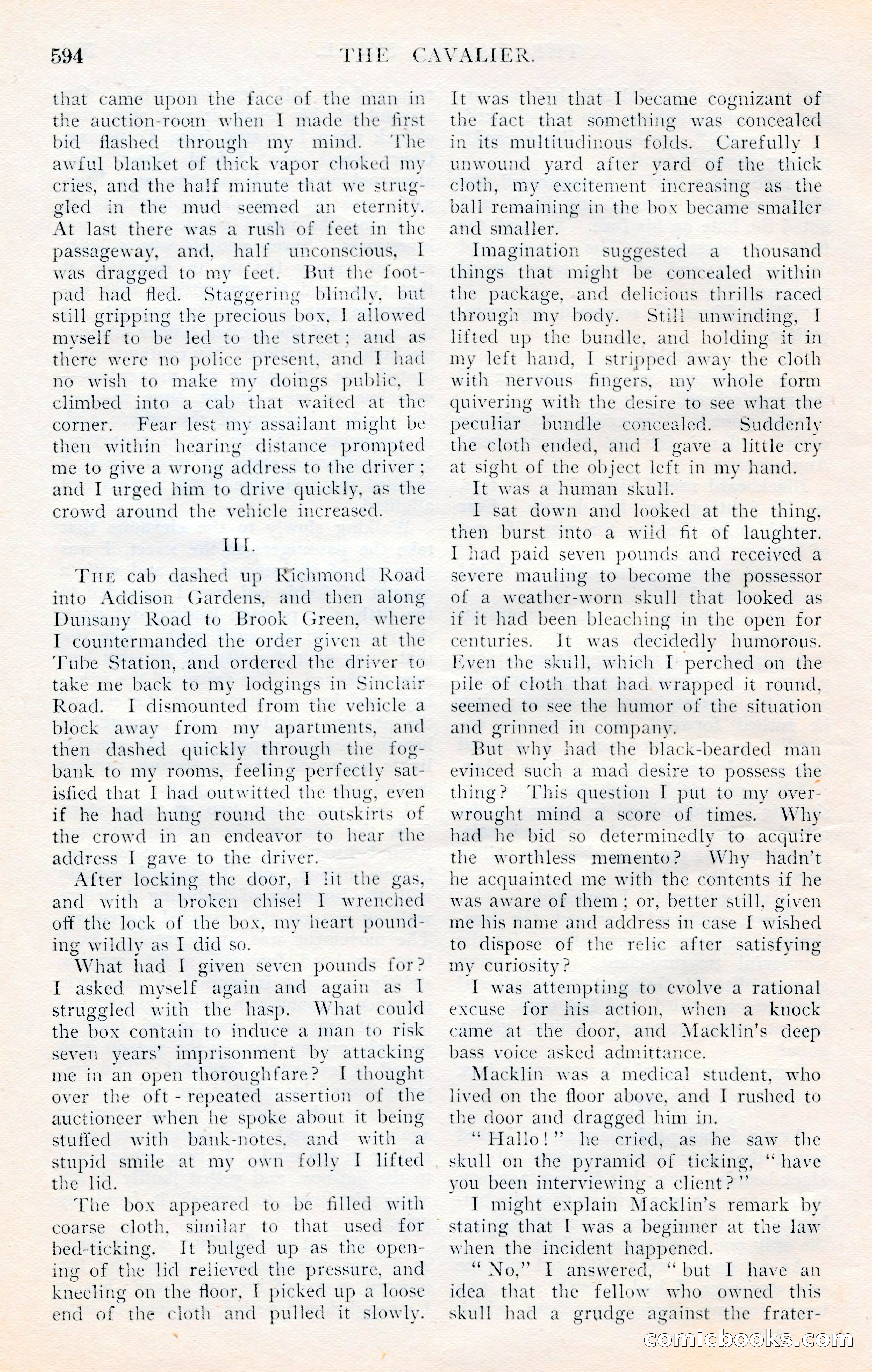 The Cavalier, January 1909 — page 20 of 197