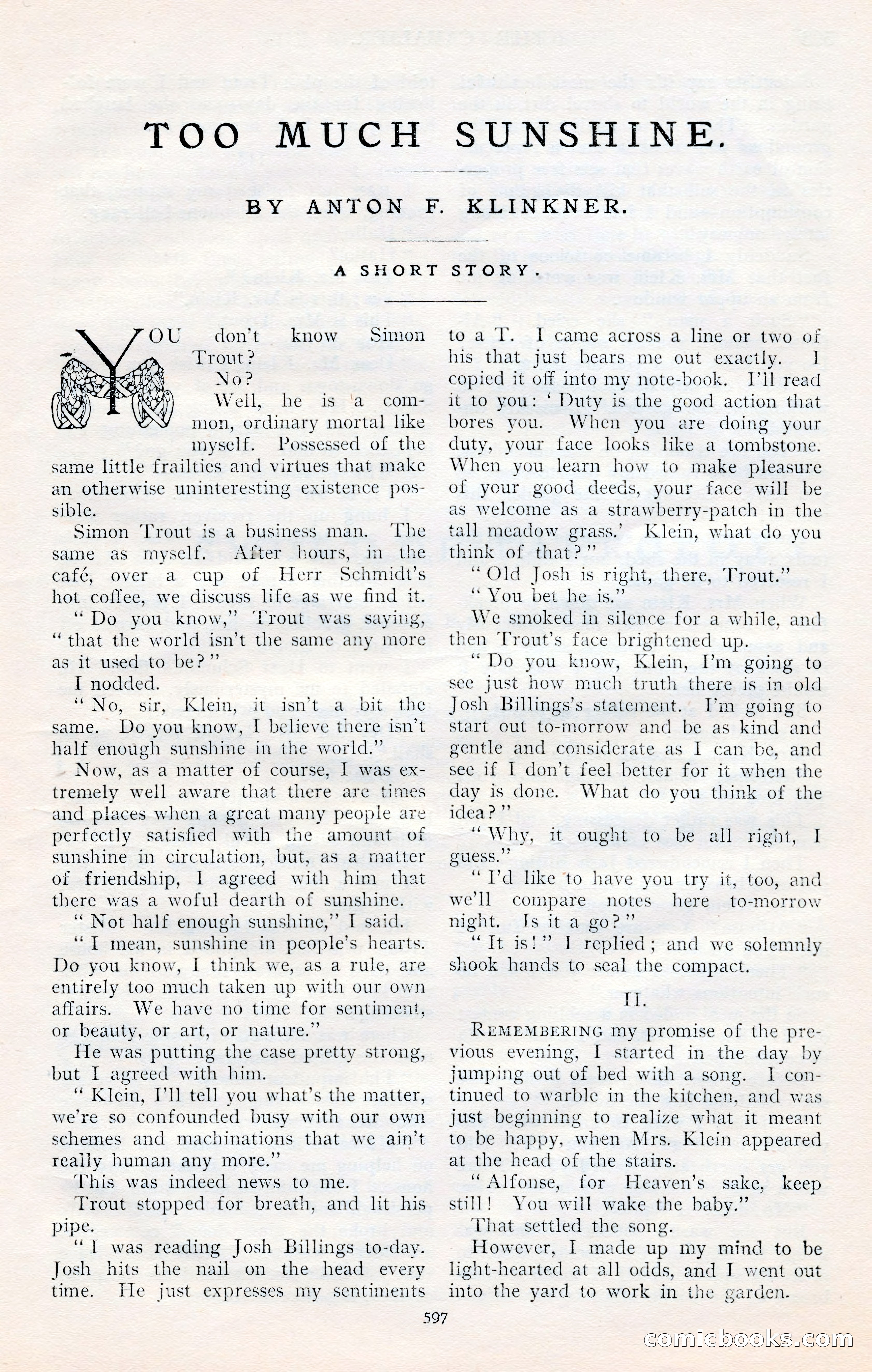 The Cavalier, January 1909 — page 23 of 197