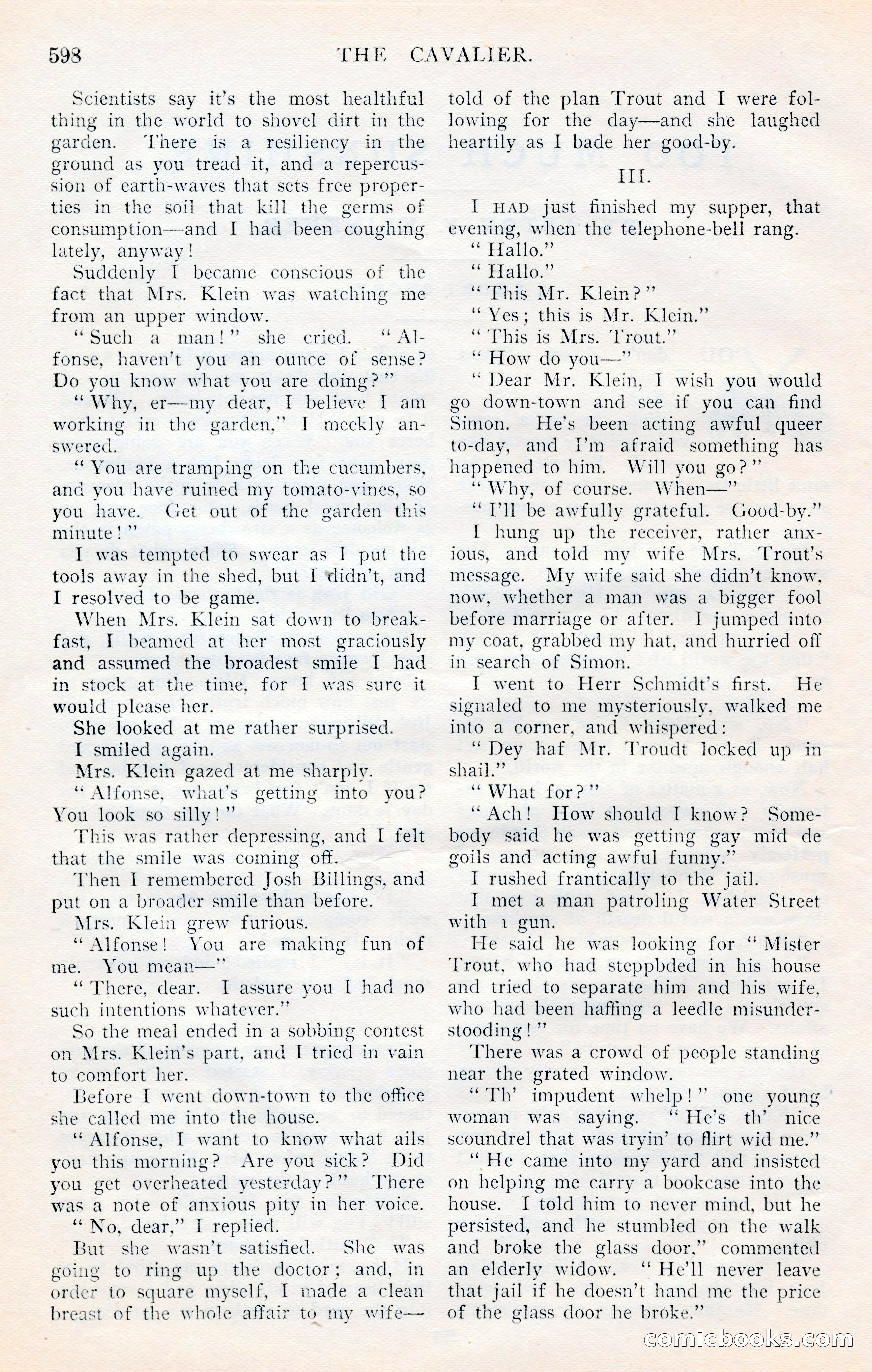 The Cavalier, January 1909 — page 24 of 197