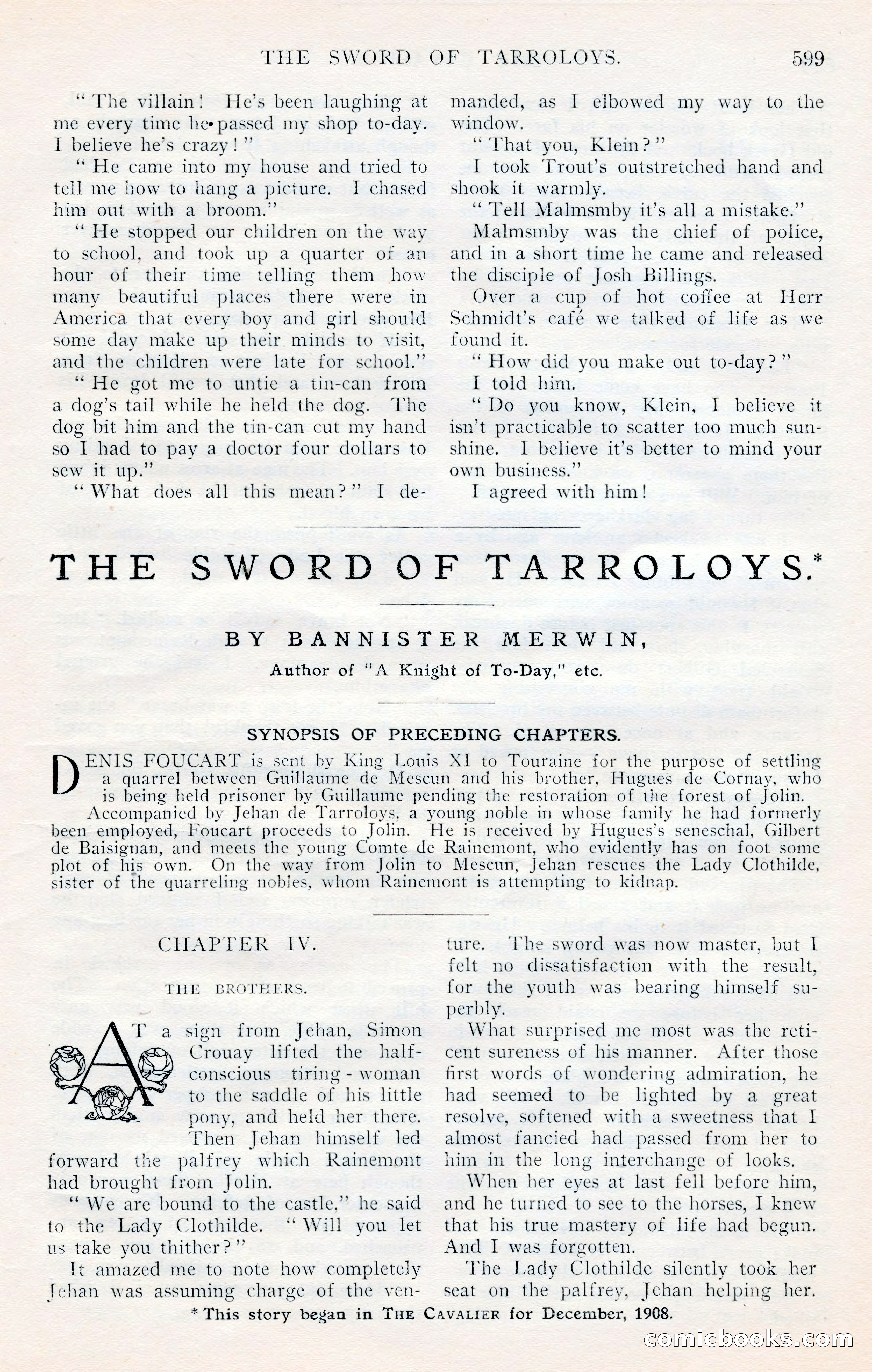 The Cavalier, January 1909 — page 25 of 197