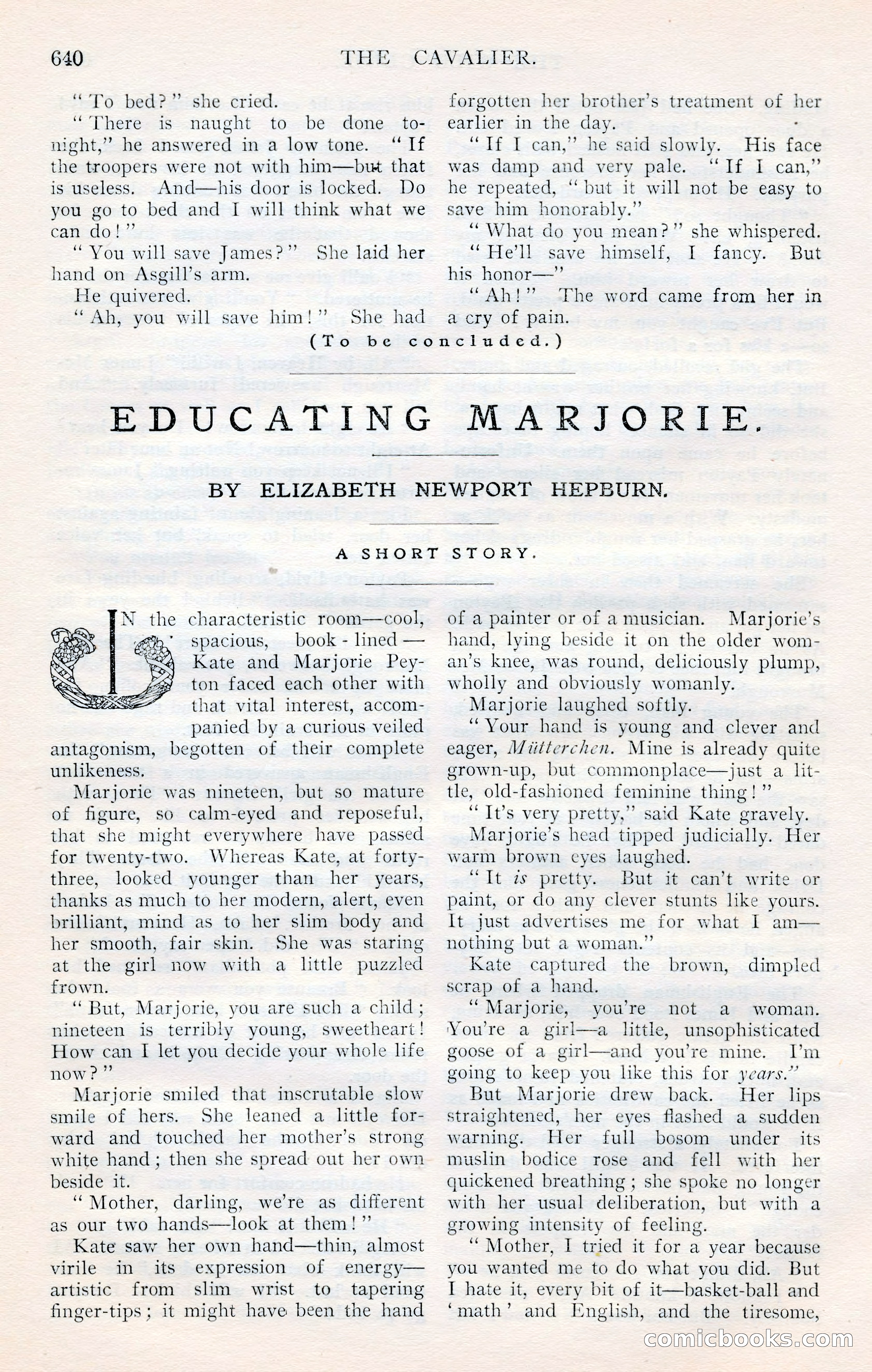 The Cavalier, January 1909 — page 66 of 197