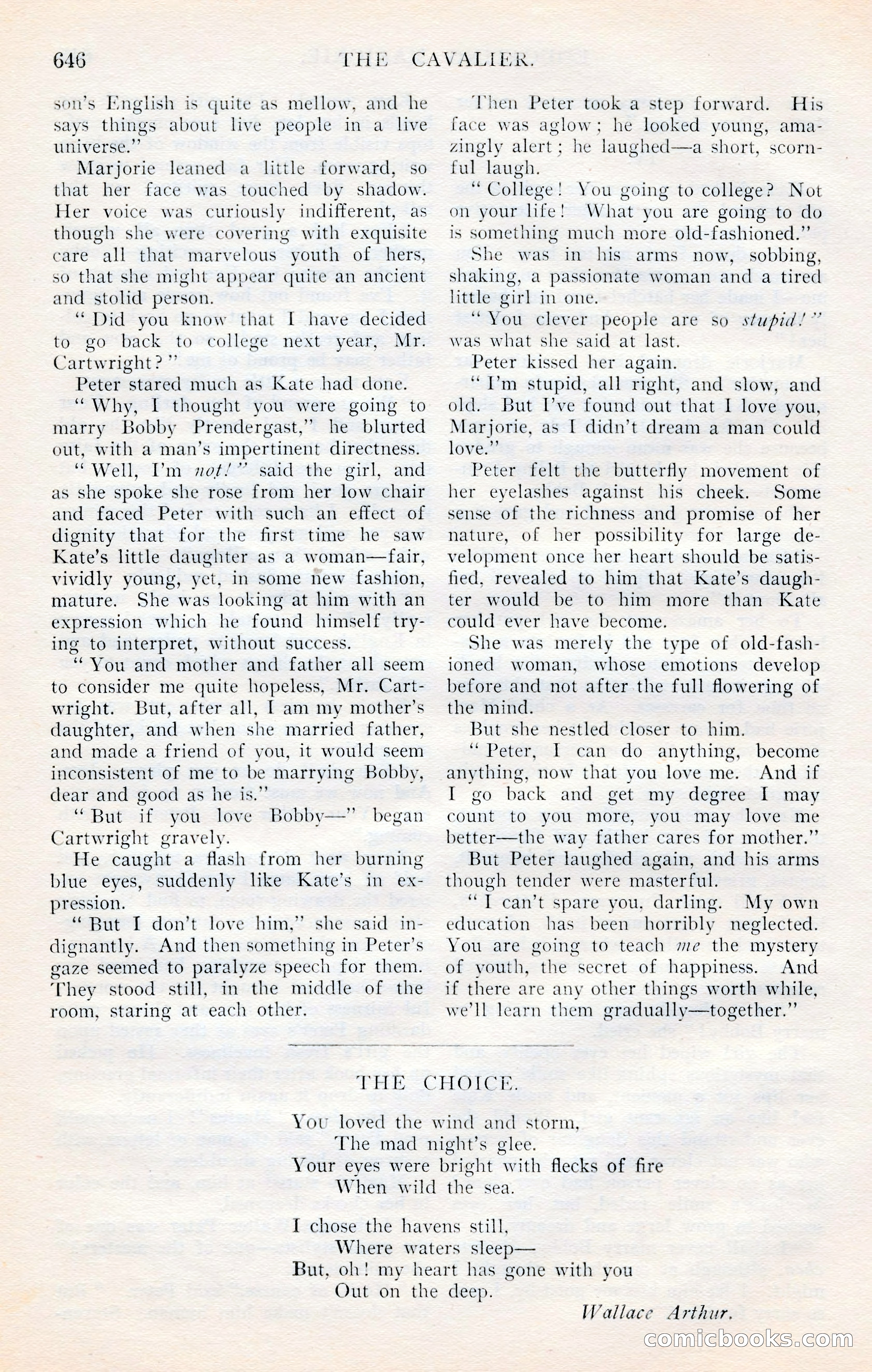 The Cavalier, January 1909 — page 72 of 197