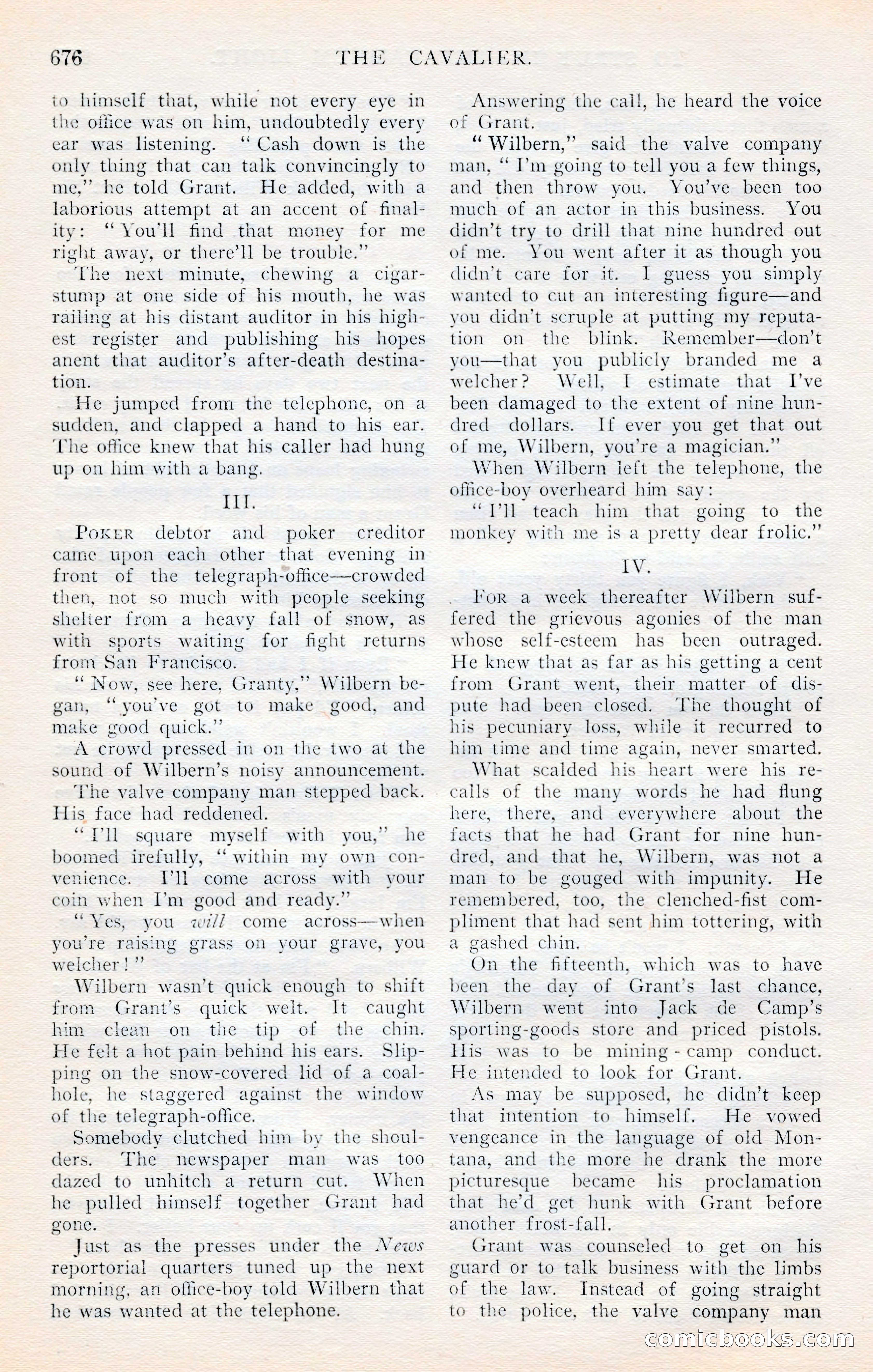 The Cavalier, January 1909 — page 102 of 197