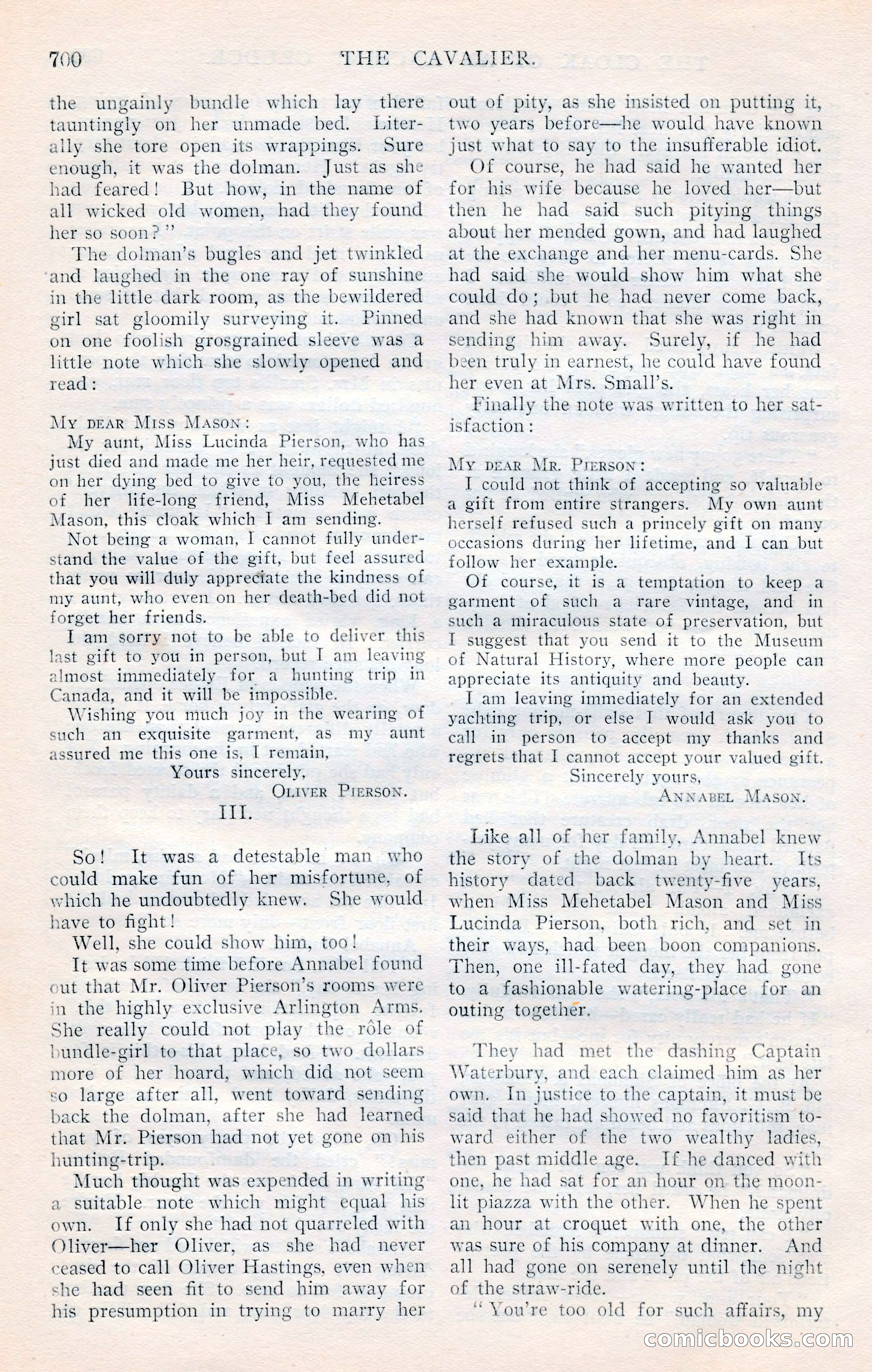 The Cavalier, January 1909 — page 126 of 197