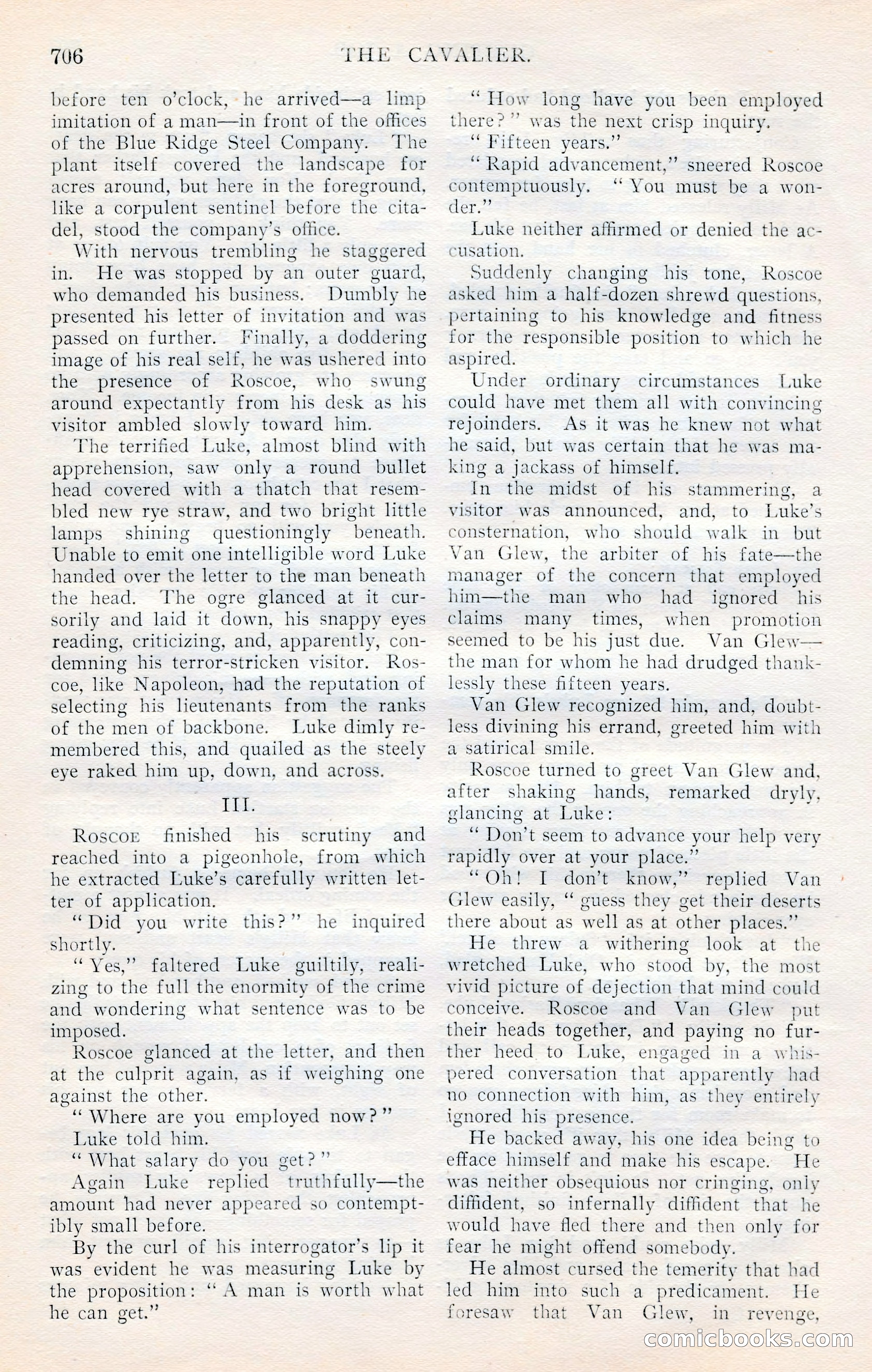 The Cavalier, January 1909 — page 132 of 197