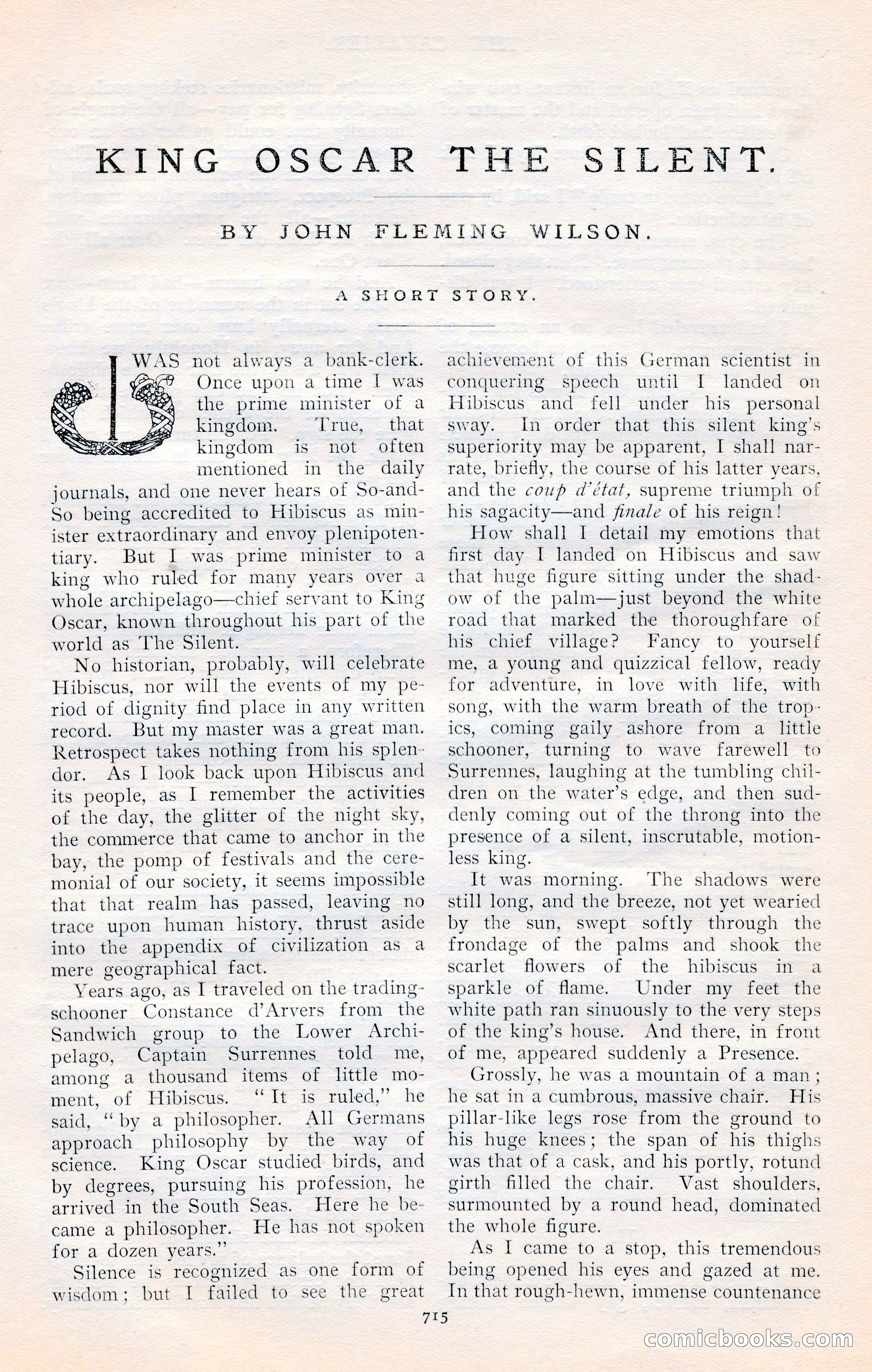 The Cavalier, January 1909 — page 141 of 197